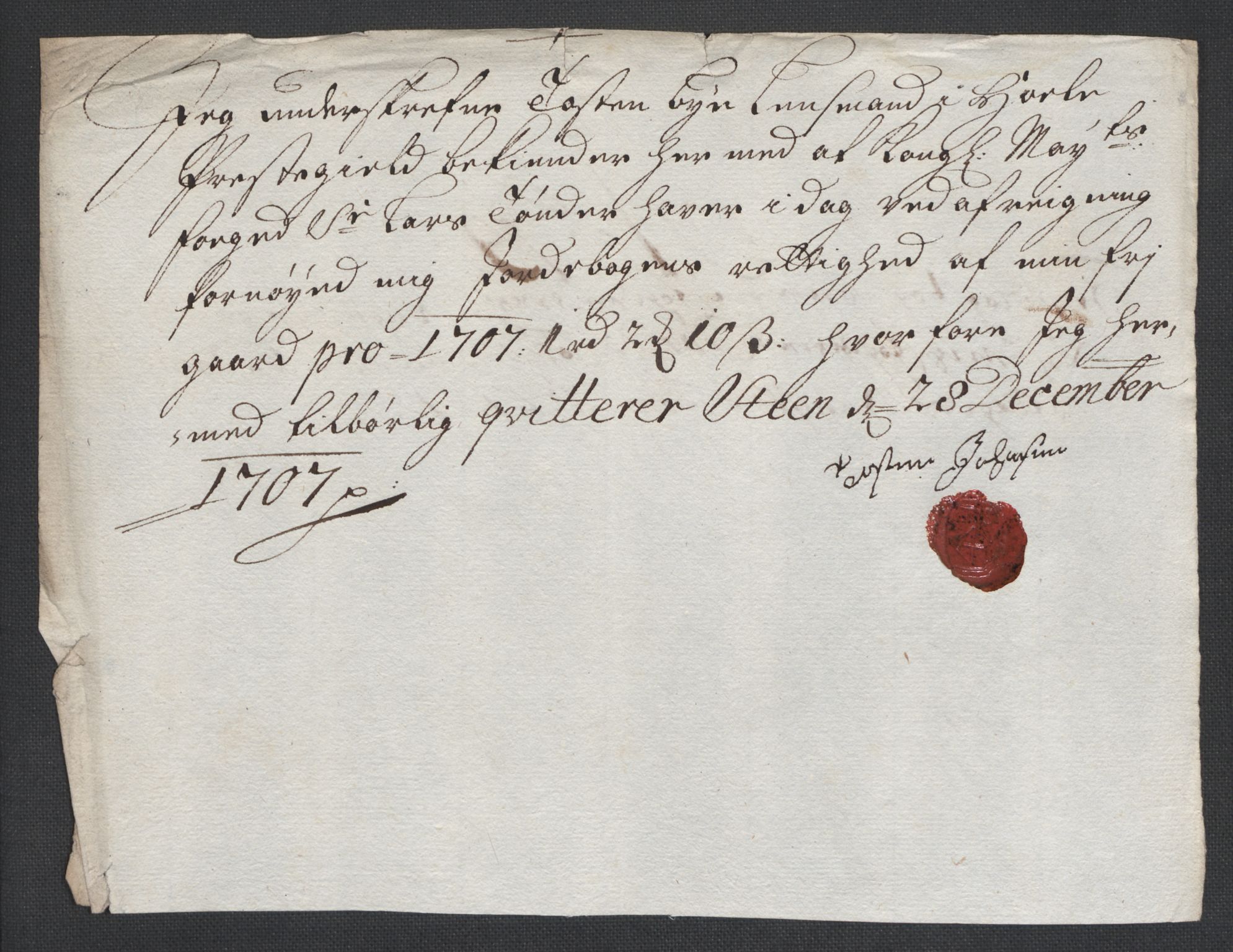 Rentekammeret inntil 1814, Reviderte regnskaper, Fogderegnskap, AV/RA-EA-4092/R22/L1466: Fogderegnskap Ringerike, Hallingdal og Buskerud, 1707, s. 266