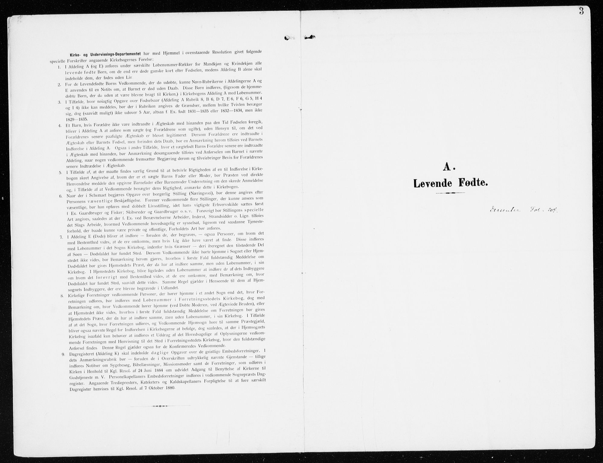 Furnes prestekontor, AV/SAH-PREST-012/K/Ka/L0001: Ministerialbok nr. 1, 1907-1935, s. 3