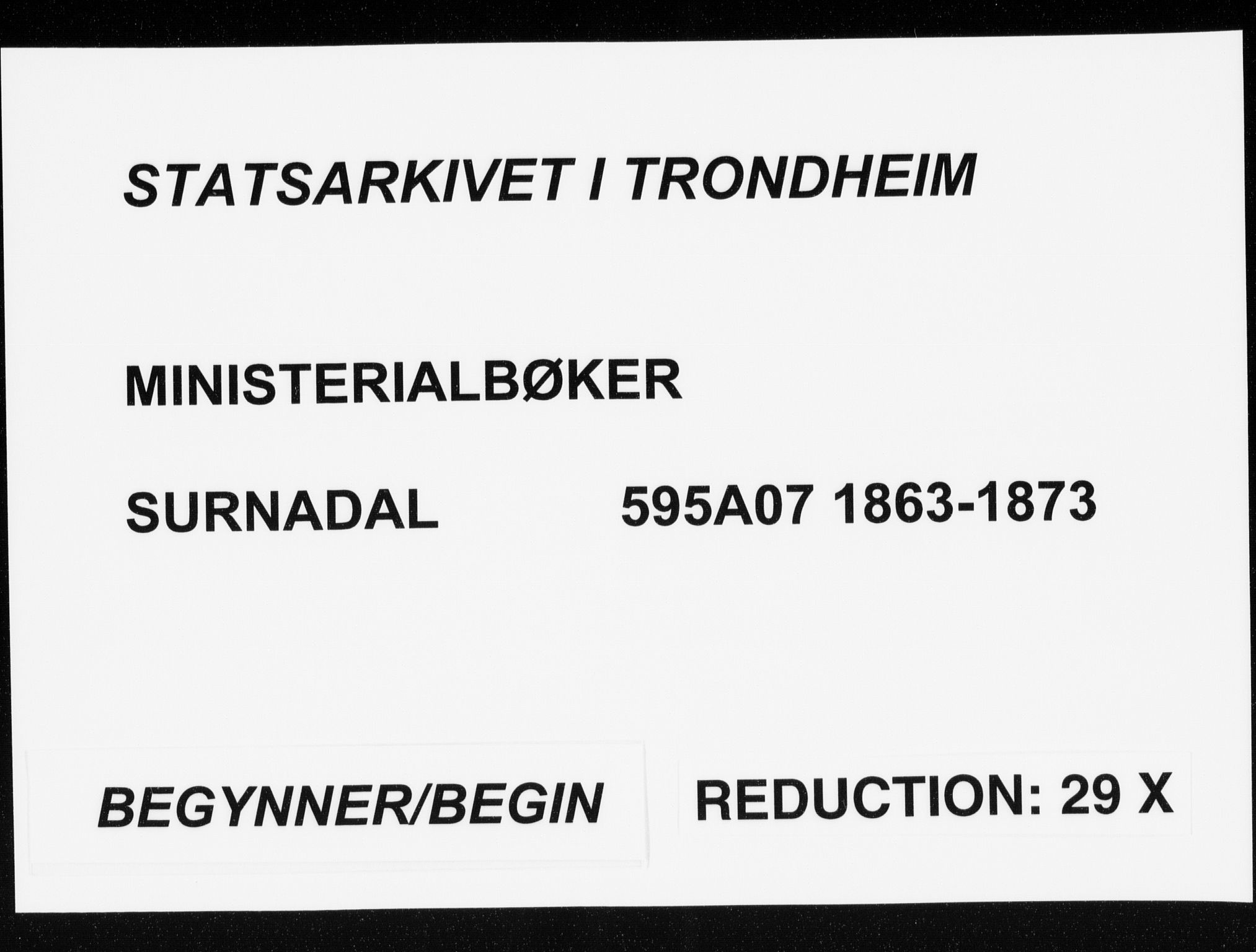 Ministerialprotokoller, klokkerbøker og fødselsregistre - Møre og Romsdal, AV/SAT-A-1454/595/L1045: Ministerialbok nr. 595A07, 1863-1873