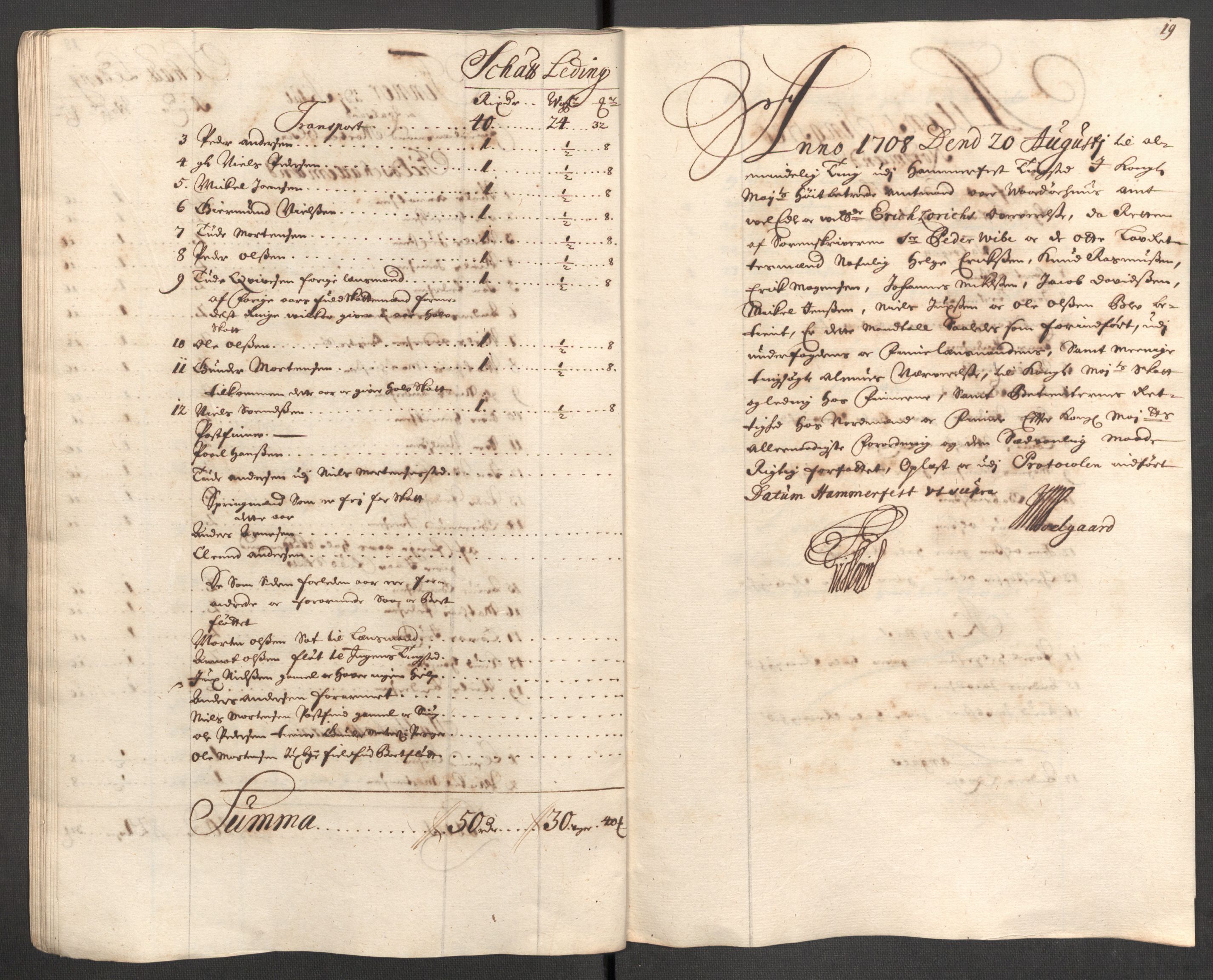 Rentekammeret inntil 1814, Reviderte regnskaper, Fogderegnskap, AV/RA-EA-4092/R69/L4854: Fogderegnskap Finnmark/Vardøhus, 1707-1708, s. 146