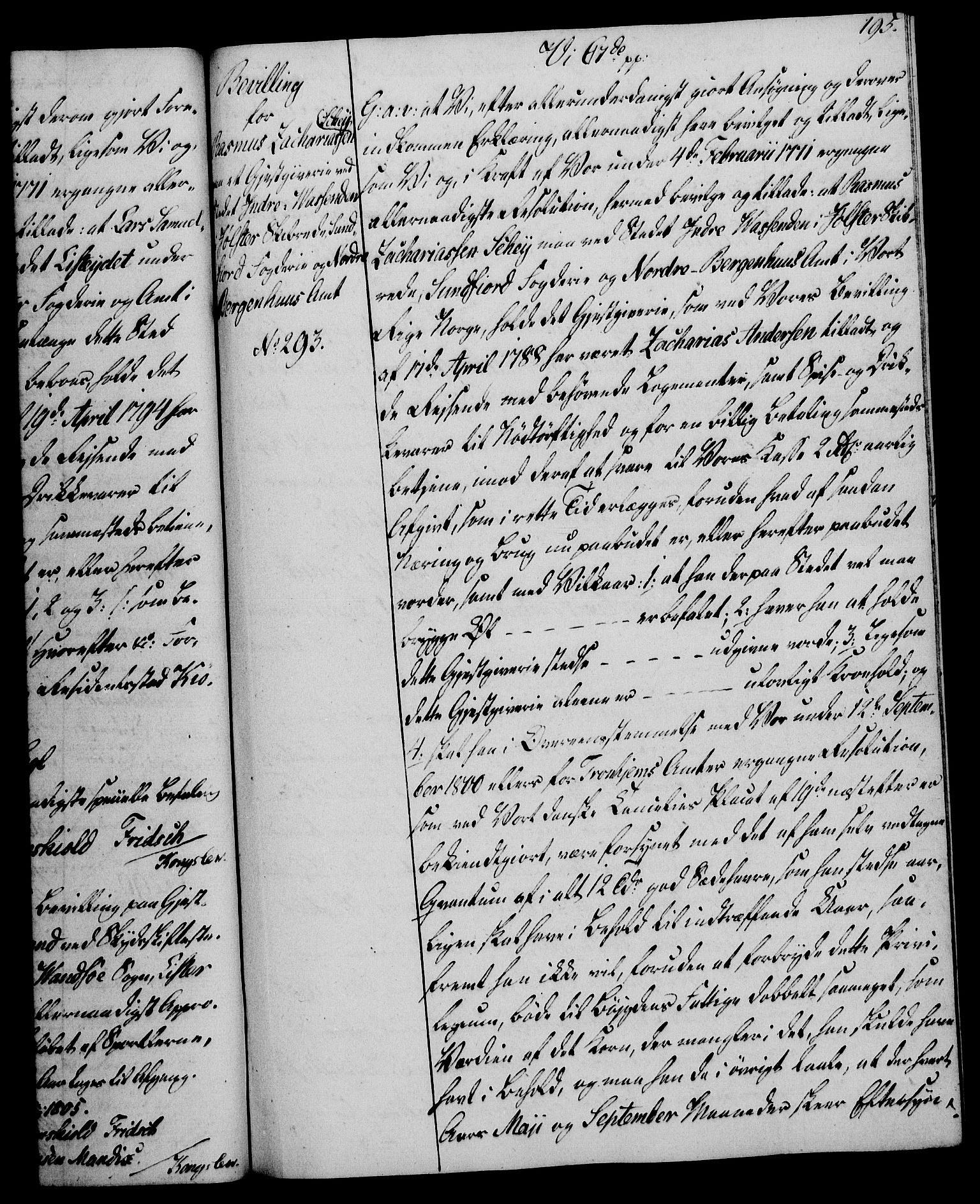 Rentekammeret, Kammerkanselliet, RA/EA-3111/G/Gg/Gga/L0018: Norsk ekspedisjonsprotokoll med register (merket RK 53.18), 1804-1806, s. 195