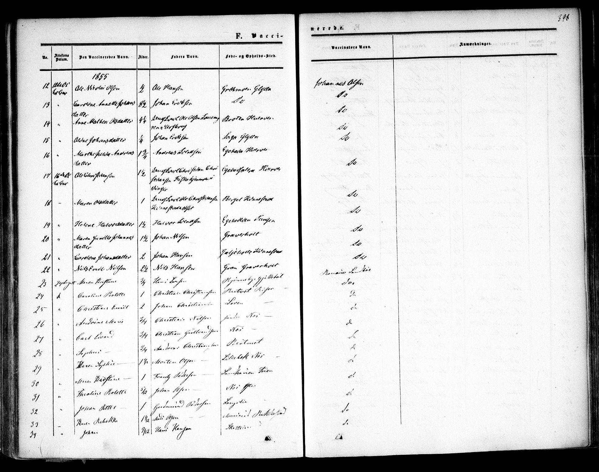 Høland prestekontor Kirkebøker, AV/SAO-A-10346a/F/Fa/L0010: Ministerialbok nr. I 10, 1854-1861, s. 398