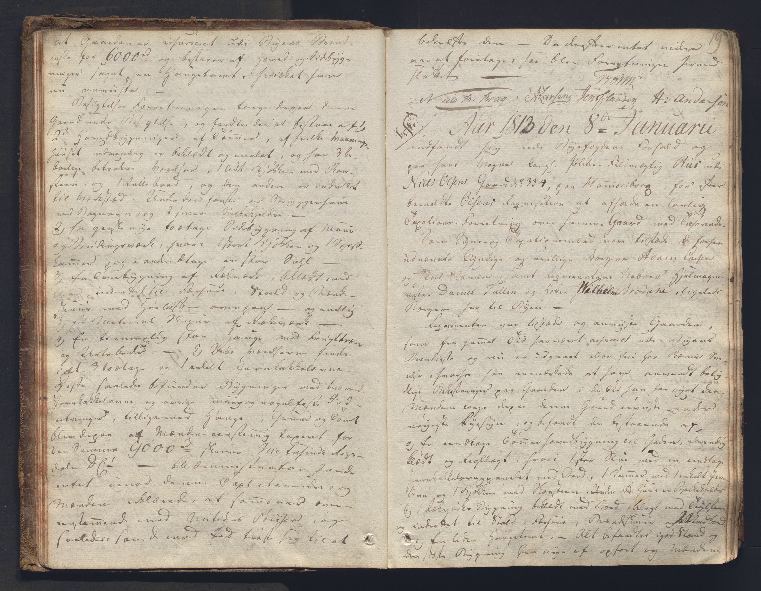 Christiania byfogd, AV/SAO-A-11543/F/Fc/L0024: Ekstrarettsprotokoll, 1812-1845, s. 18b-19a