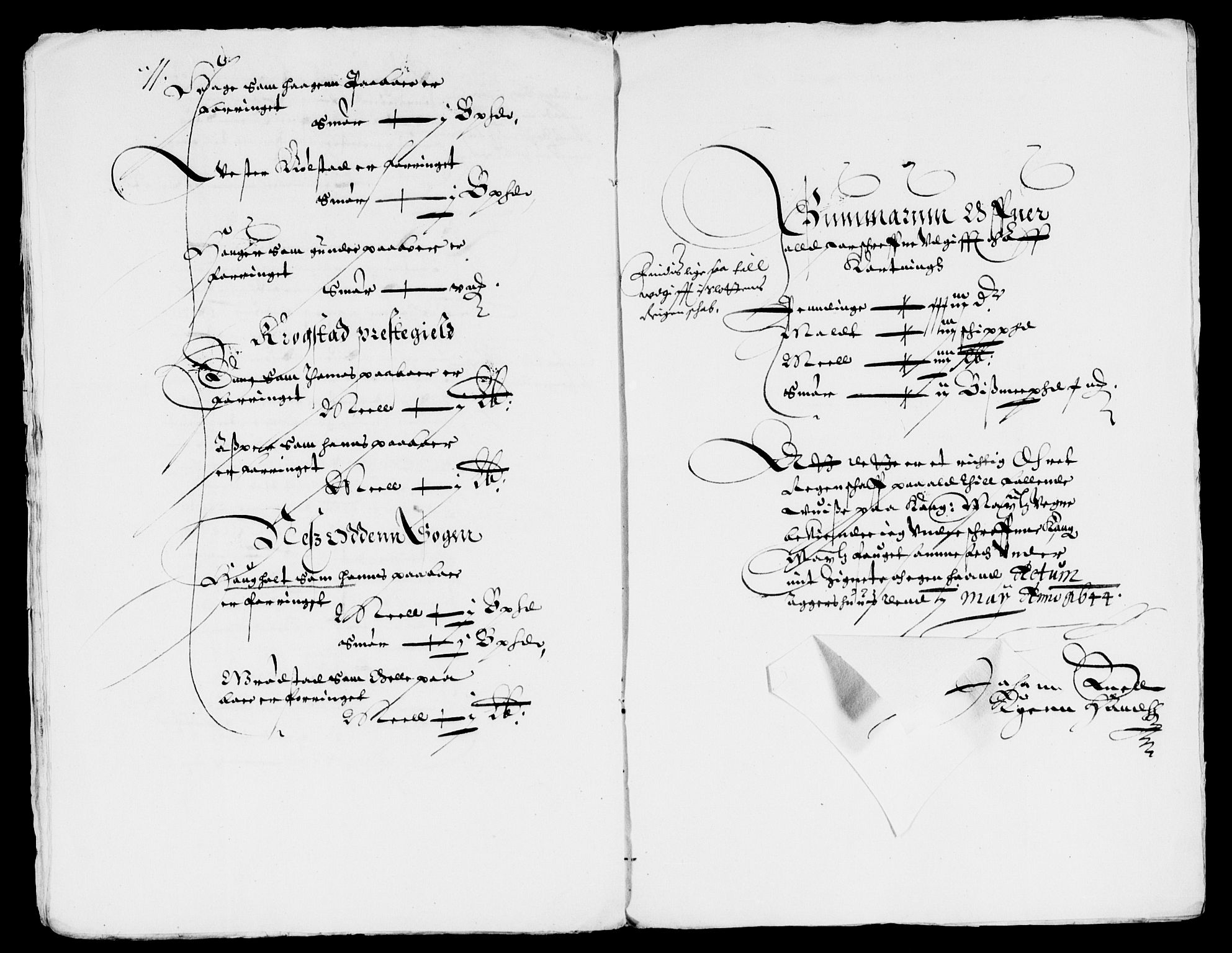 Rentekammeret inntil 1814, Reviderte regnskaper, Lensregnskaper, AV/RA-EA-5023/R/Rb/Rba/L0170: Akershus len, 1642-1644