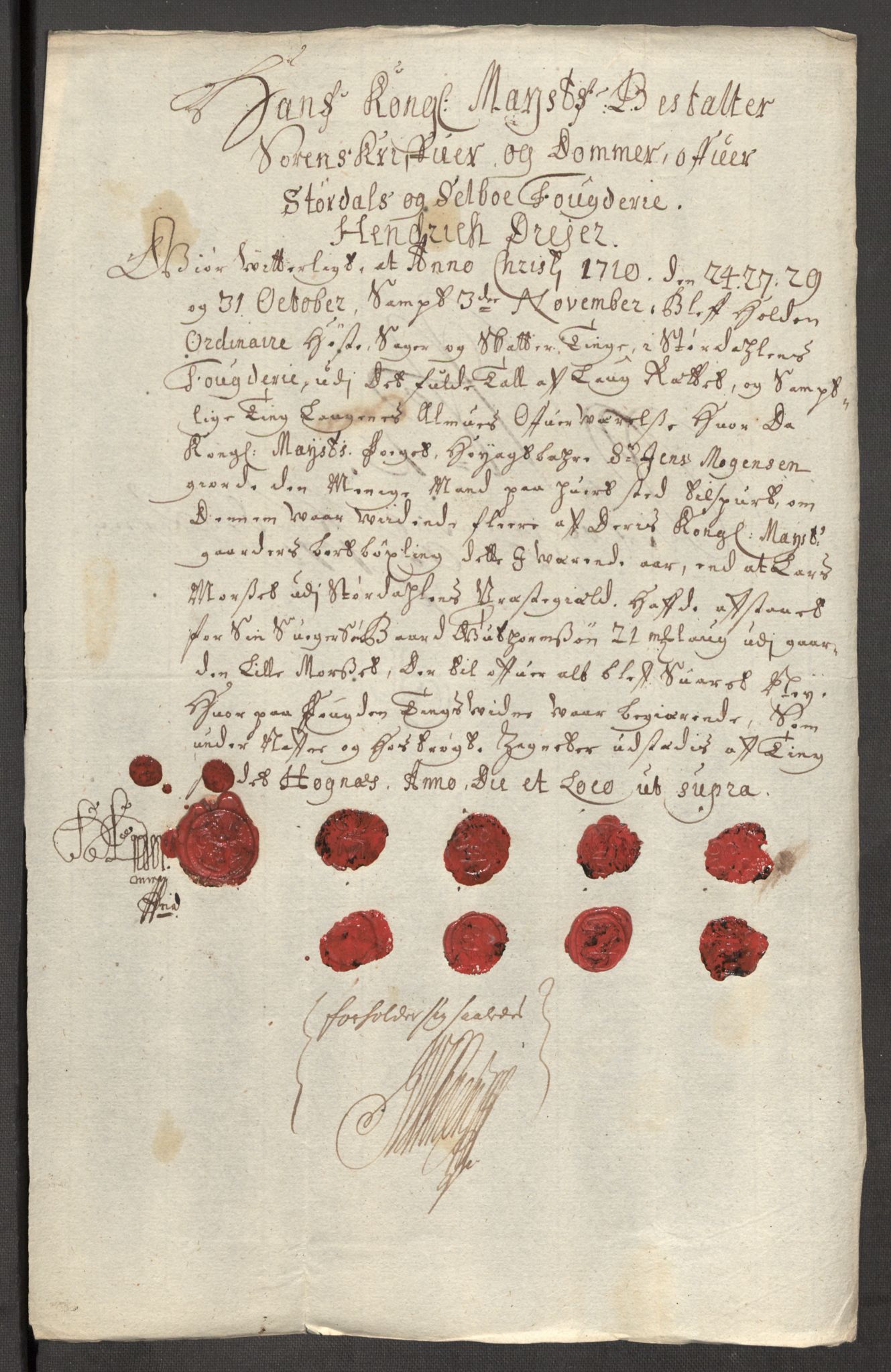 Rentekammeret inntil 1814, Reviderte regnskaper, Fogderegnskap, RA/EA-4092/R62/L4200: Fogderegnskap Stjørdal og Verdal, 1710, s. 148