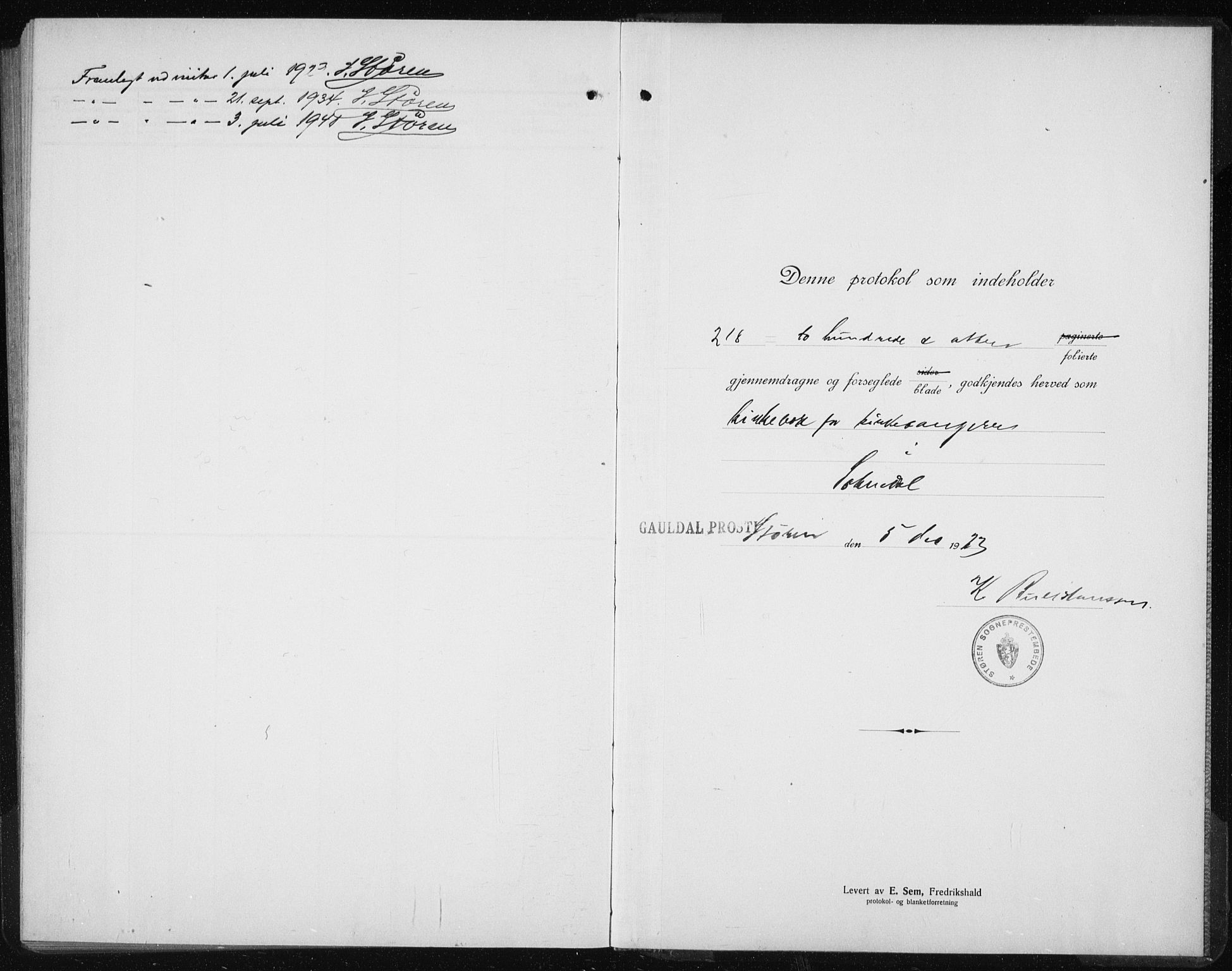 Ministerialprotokoller, klokkerbøker og fødselsregistre - Sør-Trøndelag, AV/SAT-A-1456/689/L1045: Klokkerbok nr. 689C04, 1923-1940