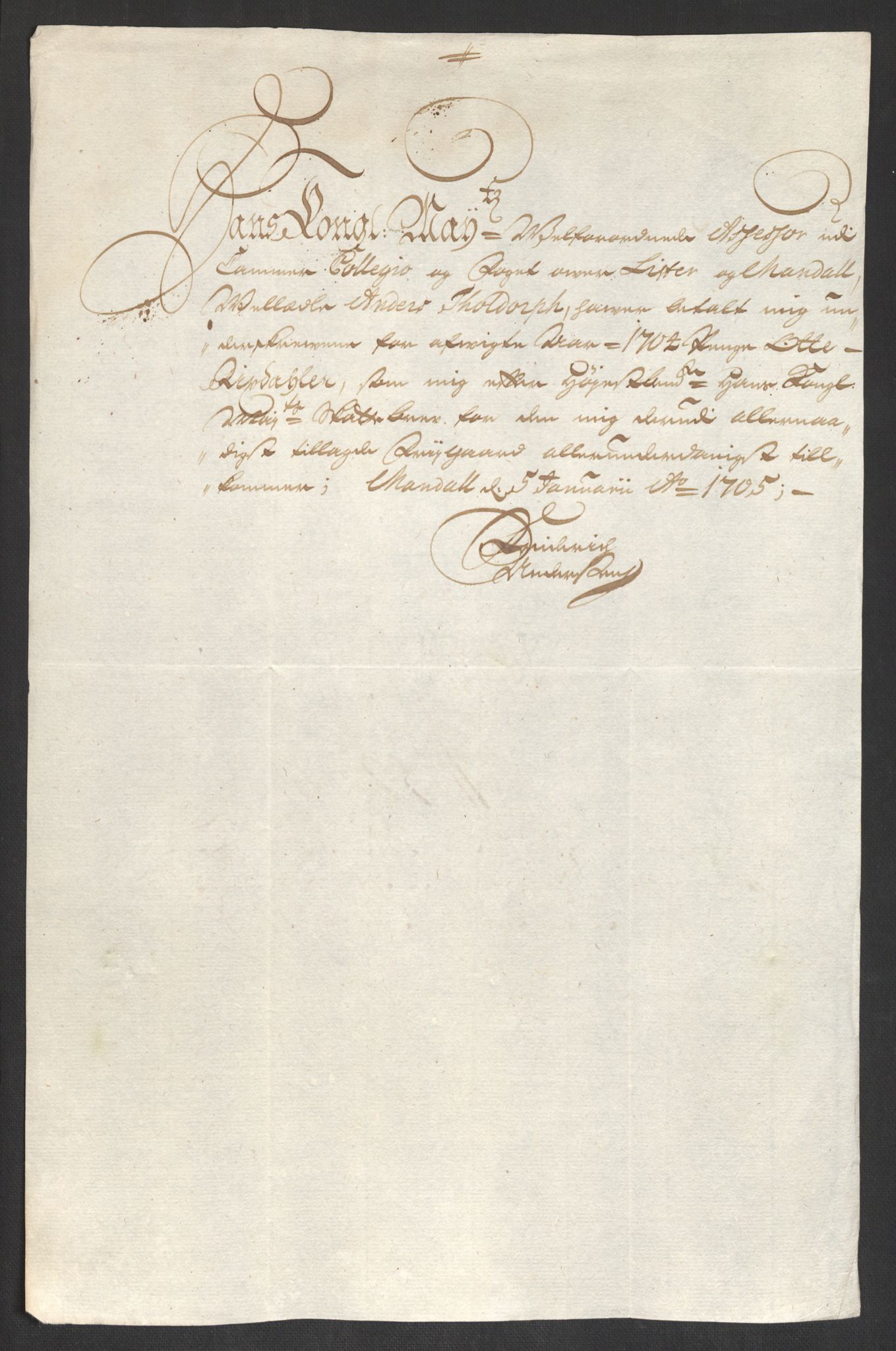 Rentekammeret inntil 1814, Reviderte regnskaper, Fogderegnskap, AV/RA-EA-4092/R43/L2550: Fogderegnskap Lista og Mandal, 1703-1704, s. 427