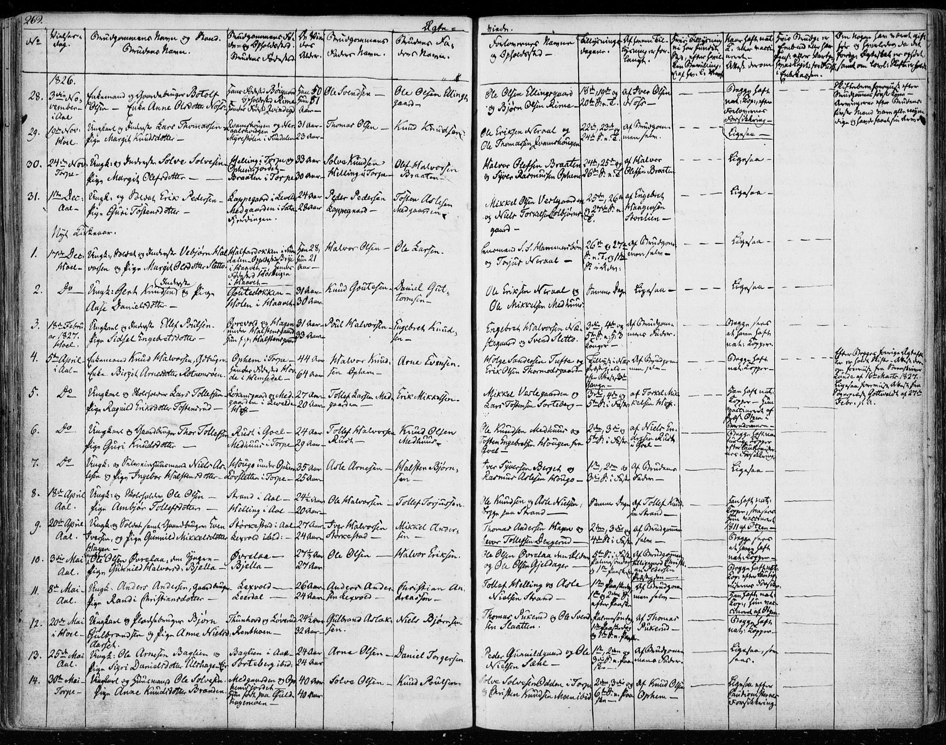 Ål kirkebøker, AV/SAKO-A-249/F/Fa/L0005: Ministerialbok nr. I 5, 1825-1848, s. 269