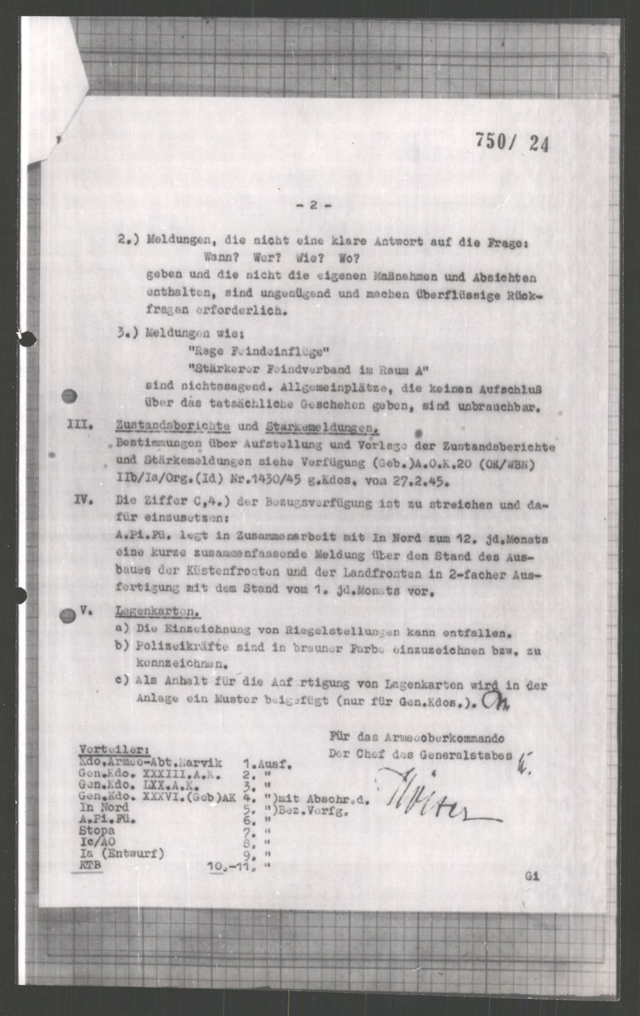 Forsvarets Overkommando. 2 kontor. Arkiv 11.4. Spredte tyske arkivsaker, AV/RA-RAFA-7031/D/Dar/Dara/L0003: Krigsdagbøker for 20. Gebirgs-Armee-Oberkommando (AOK 20), 1945, s. 401