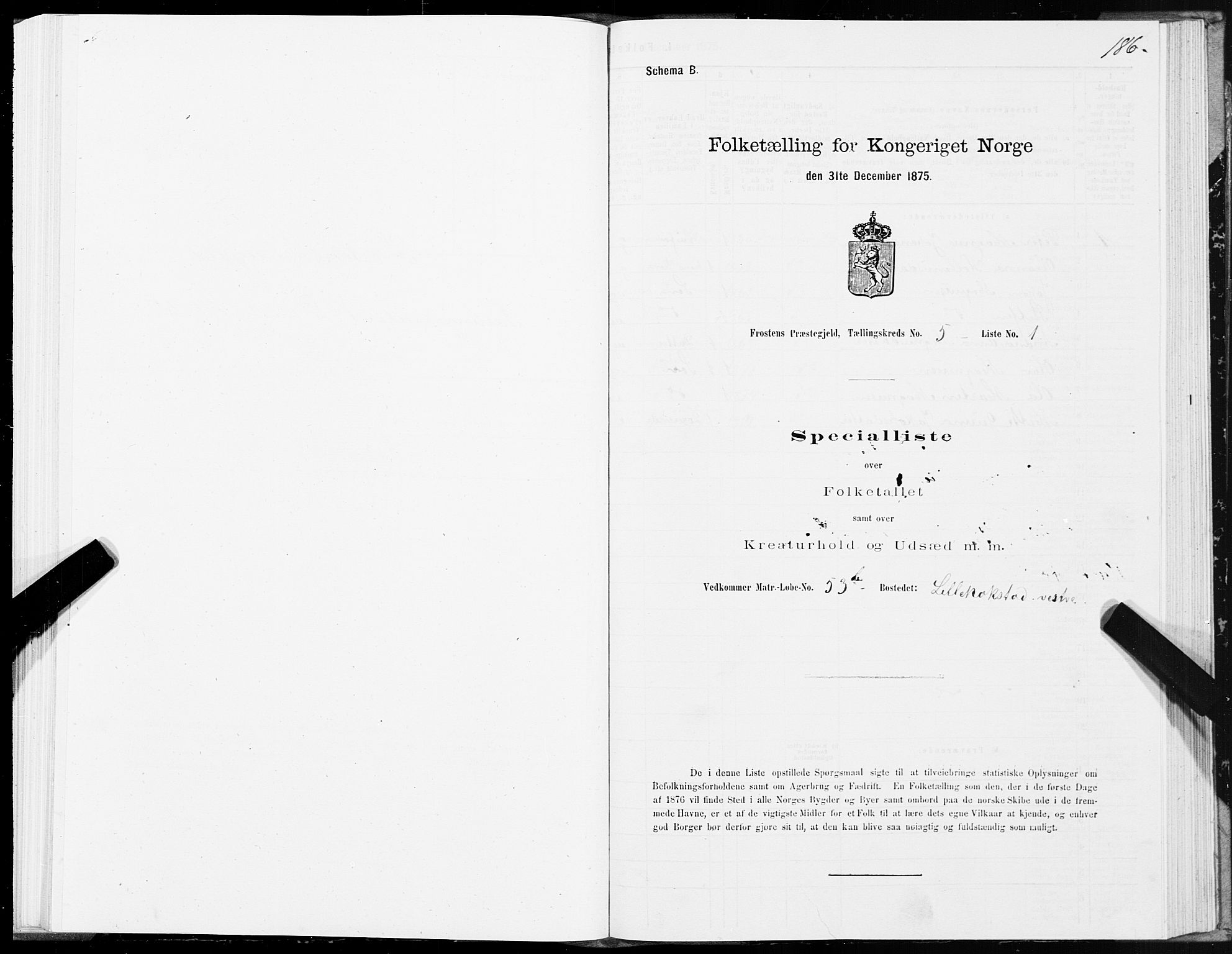 SAT, Folketelling 1875 for 1717P Frosta prestegjeld, 1875, s. 4186