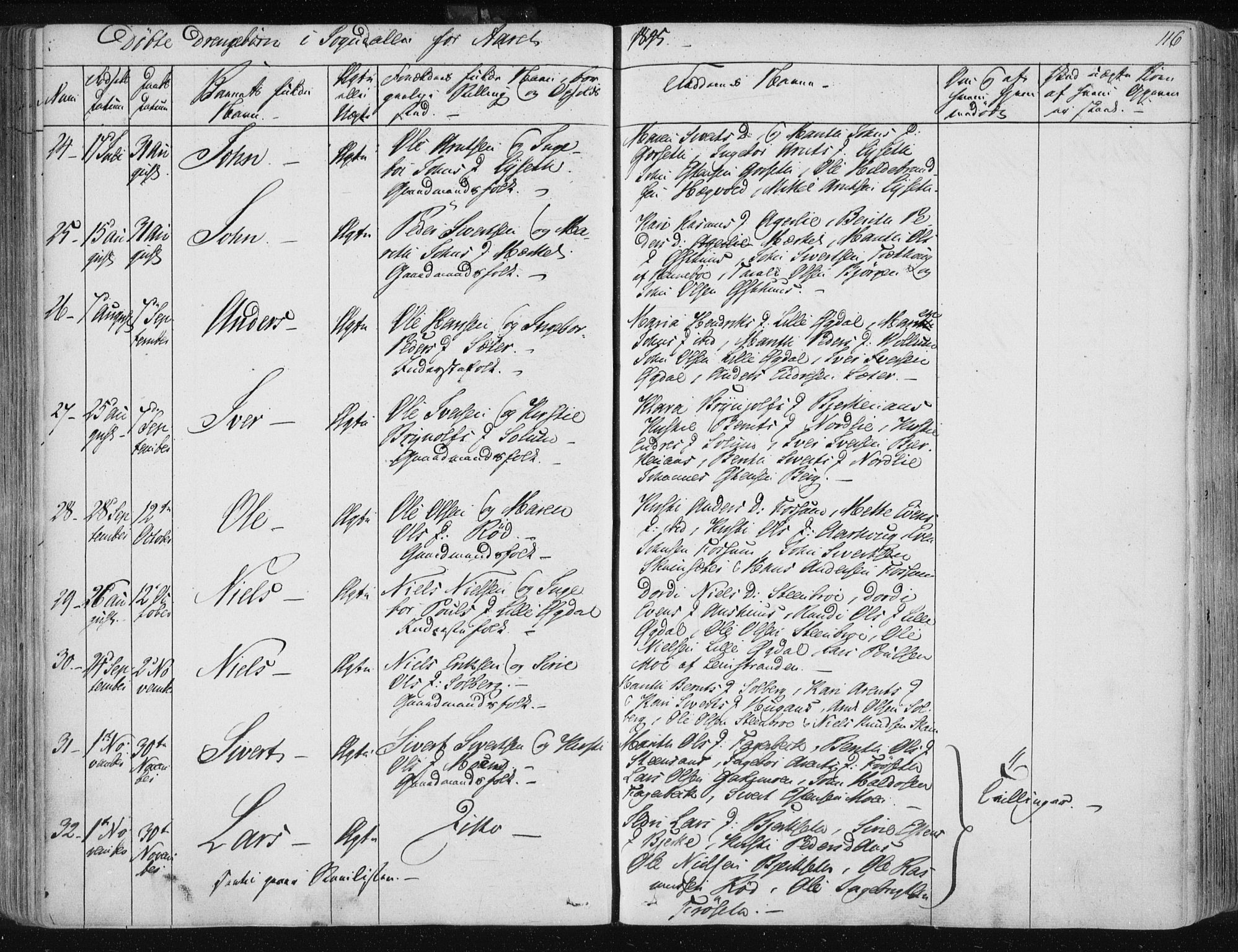 Ministerialprotokoller, klokkerbøker og fødselsregistre - Sør-Trøndelag, AV/SAT-A-1456/687/L0999: Ministerialbok nr. 687A05 /3, 1843-1848, s. 116