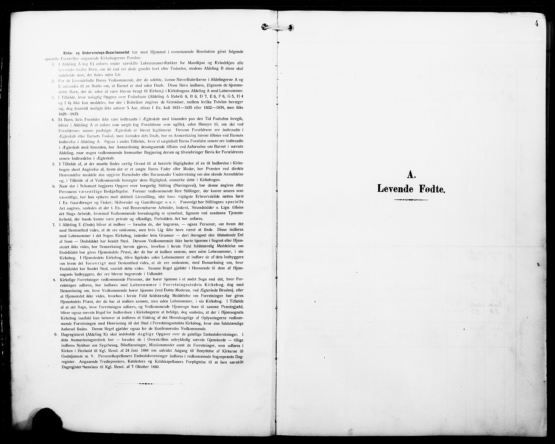 Fitjar sokneprestembete, AV/SAB-A-99926: Klokkerbok nr. B 1, 1906-1928, s. 4