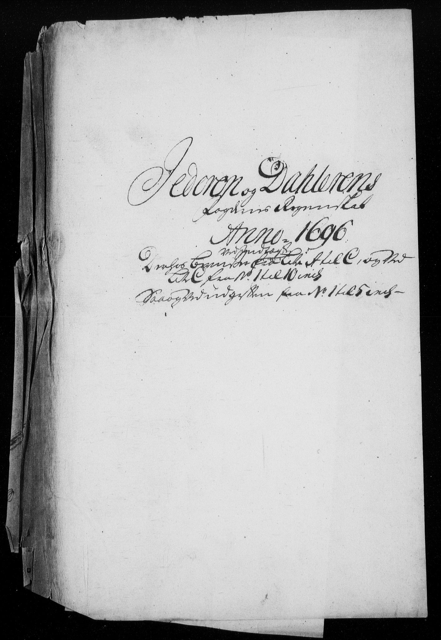 Rentekammeret inntil 1814, Reviderte regnskaper, Fogderegnskap, RA/EA-4092/R46/L2728: Fogderegnskap Jæren og Dalane, 1694-1696, s. 389