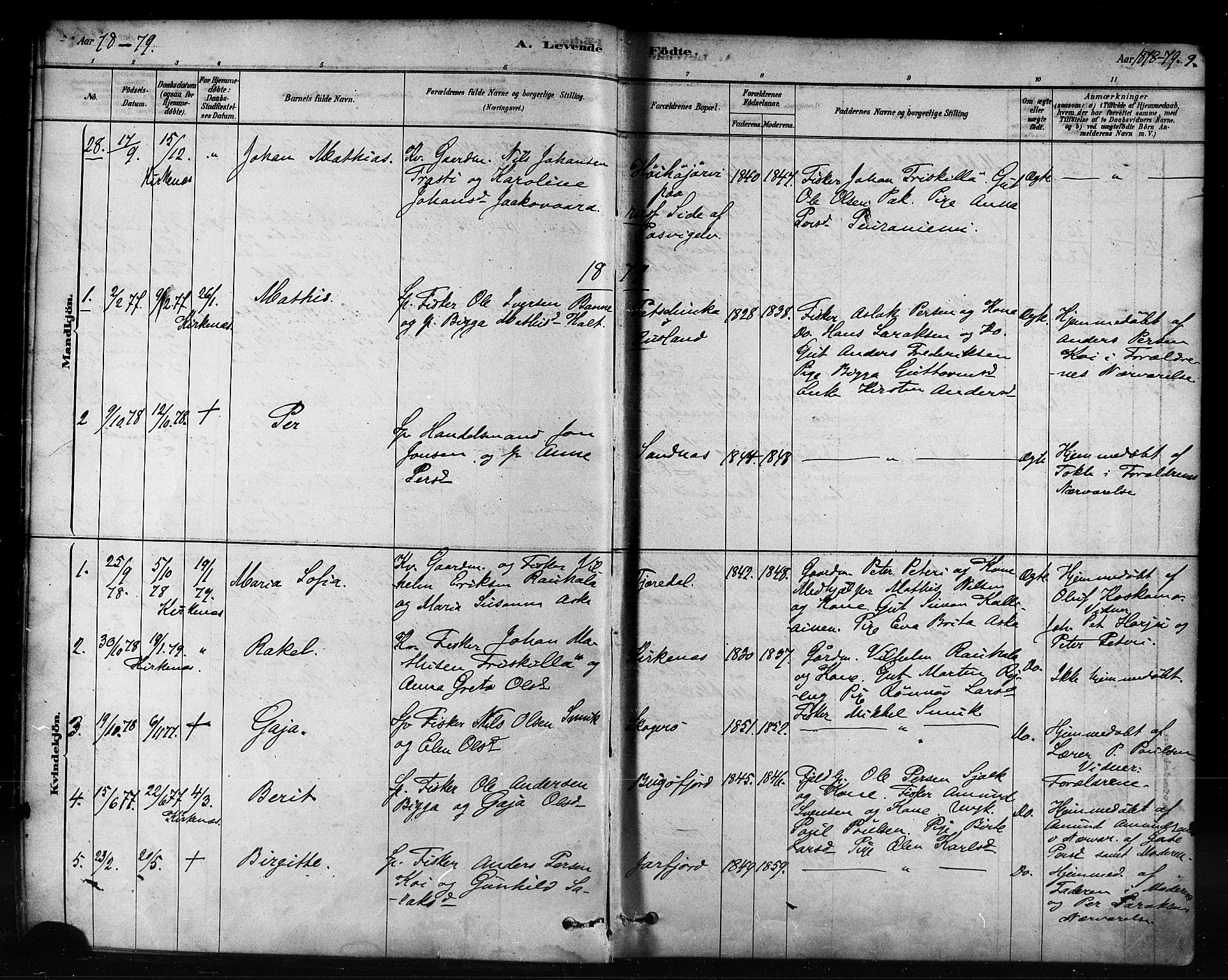 Sør-Varanger sokneprestkontor, AV/SATØ-S-1331/H/Ha/L0003kirke: Ministerialbok nr. 3, 1878-1891, s. 9