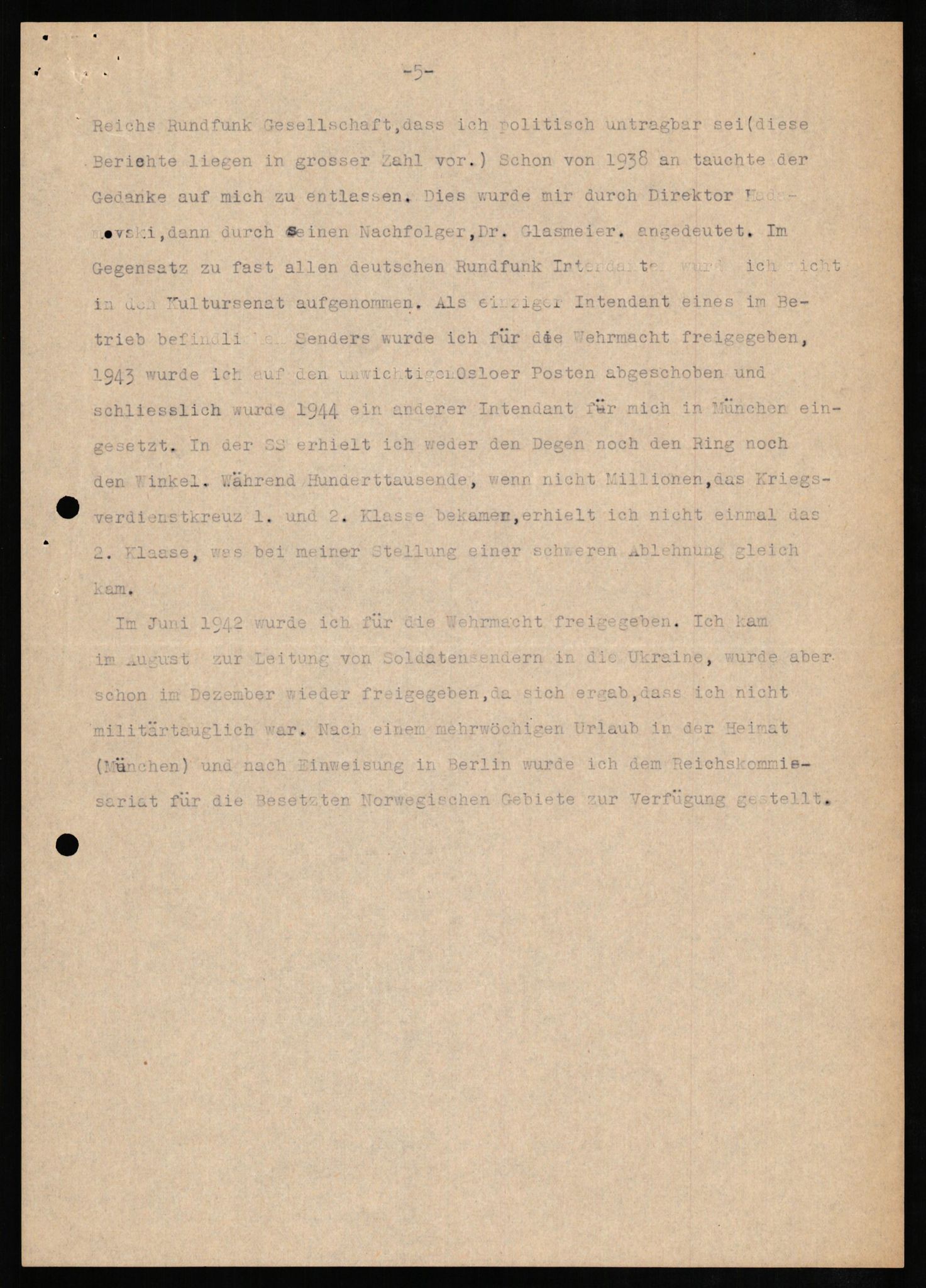 Forsvaret, Forsvarets overkommando II, RA/RAFA-3915/D/Db/L0011: CI Questionaires. Tyske okkupasjonsstyrker i Norge. Tyskere., 1945-1946, s. 116