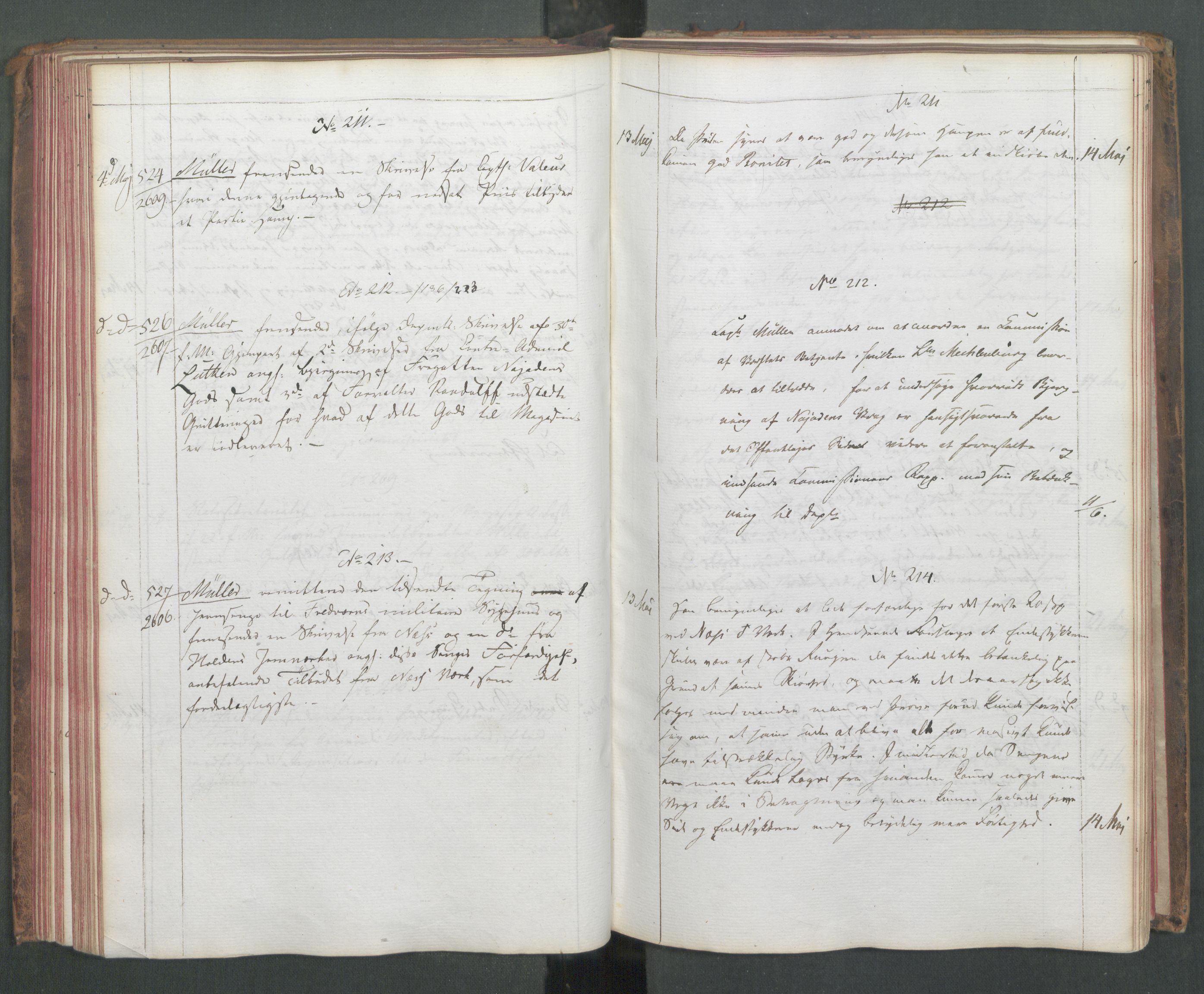 Marinedepartementet/ Marine- og postdepartementet, AV/RA-RAFA-3792/C/L0003: 7de Departements Journal, 1815-1816