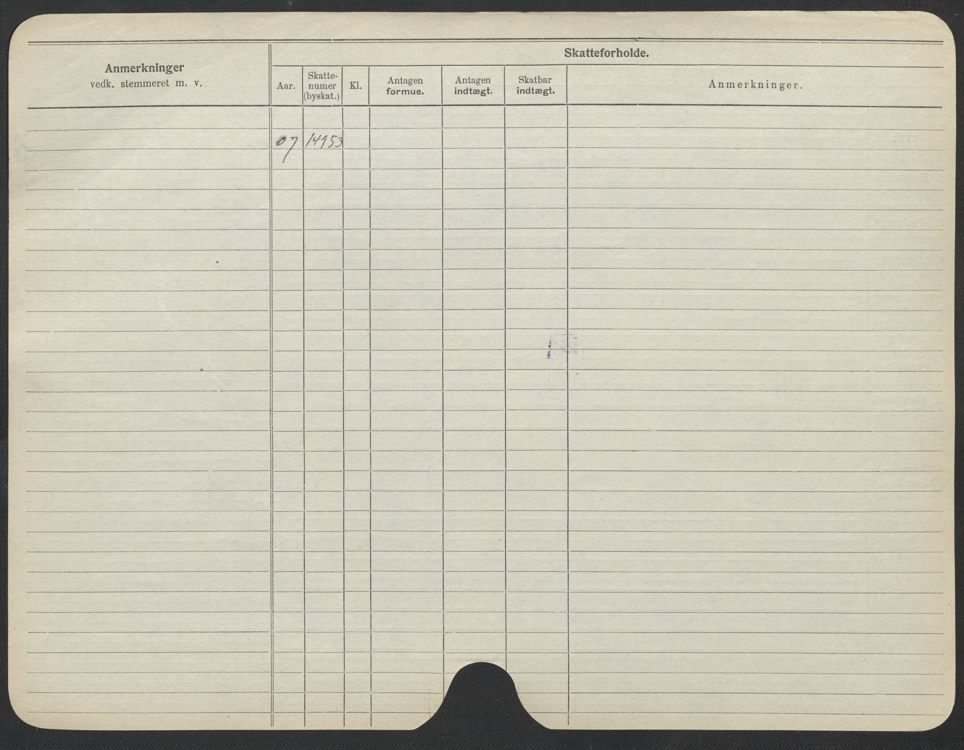 Oslo folkeregister, Registerkort, SAO/A-11715/F/Fa/Fac/L0015: Kvinner, 1906-1914, s. 276b