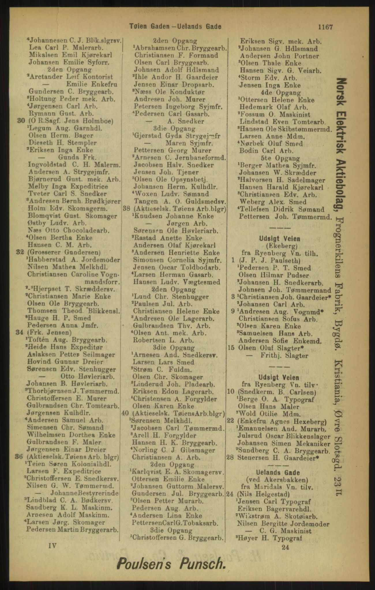 Kristiania/Oslo adressebok, PUBL/-, 1900, s. 1167