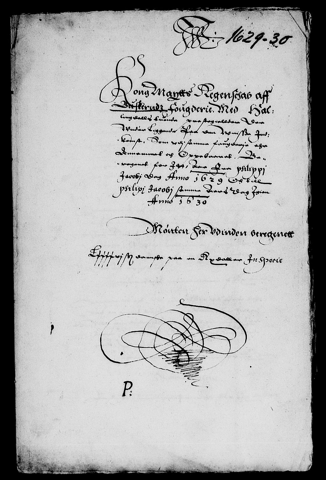 Rentekammeret inntil 1814, Reviderte regnskaper, Lensregnskaper, AV/RA-EA-5023/R/Rb/Rba/L0095: Akershus len, 1629-1630