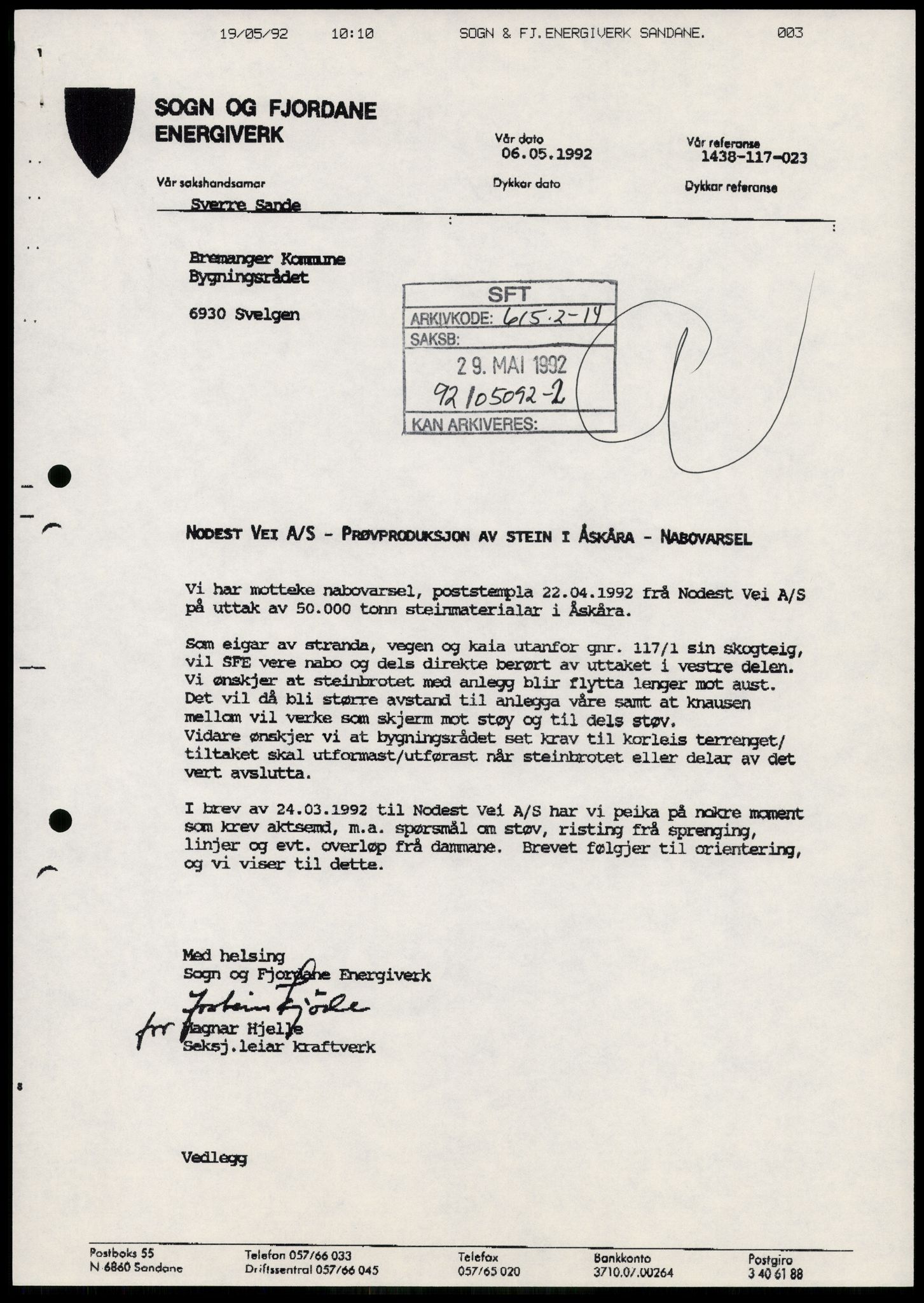 Statens forurensningstilsyn, hovedkontoret, AV/RA-S-4136/1/D/Da/L1368: Kommunalt avløpsvann, slam og avfall, vannforsyning, analyse, akvakultur og produktkontroll, 1983-1993, s. 135