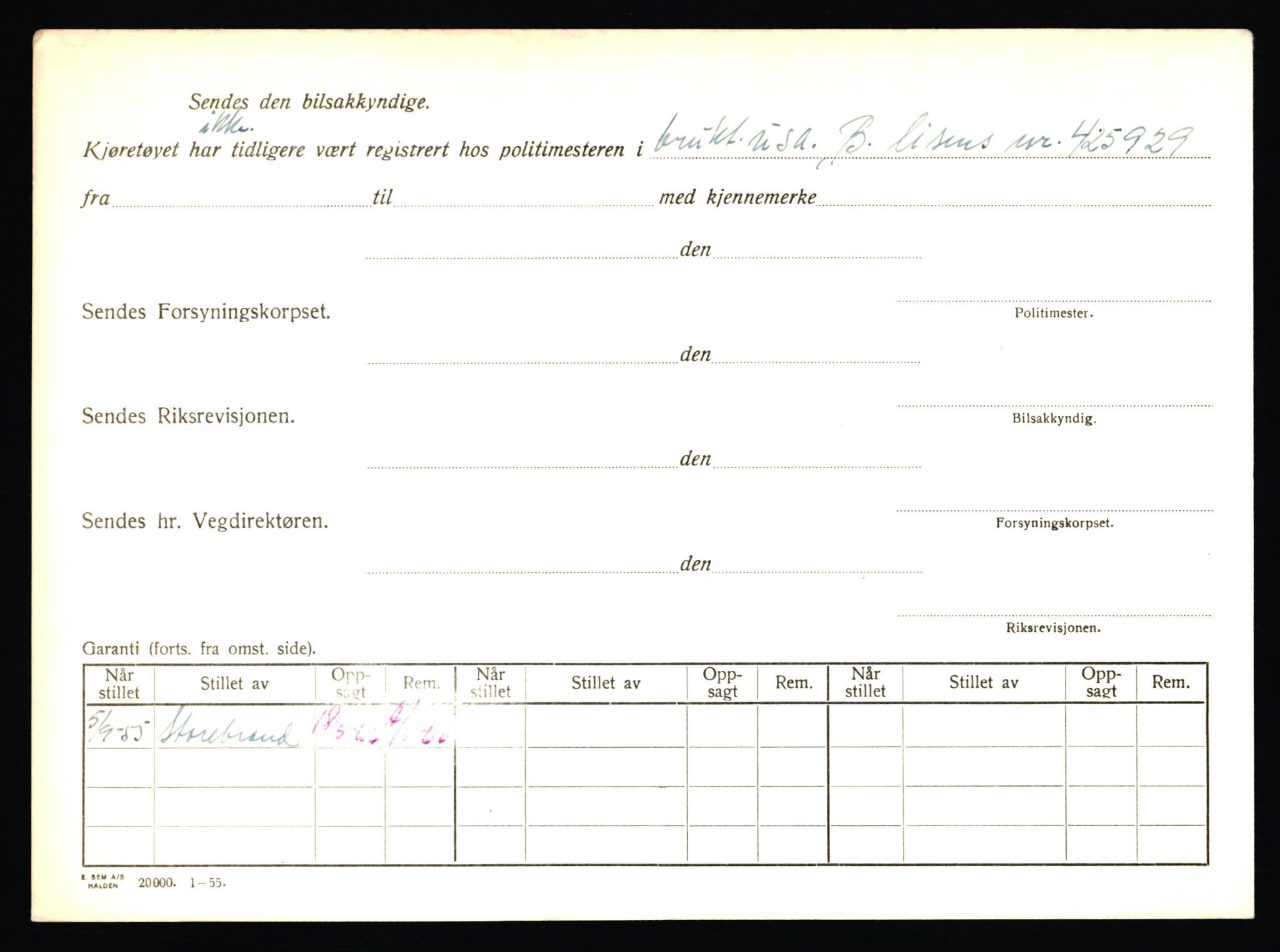 Stavanger trafikkstasjon, SAST/A-101942/0/F/L0047: L-28400 - L-29099, 1930-1971, s. 932