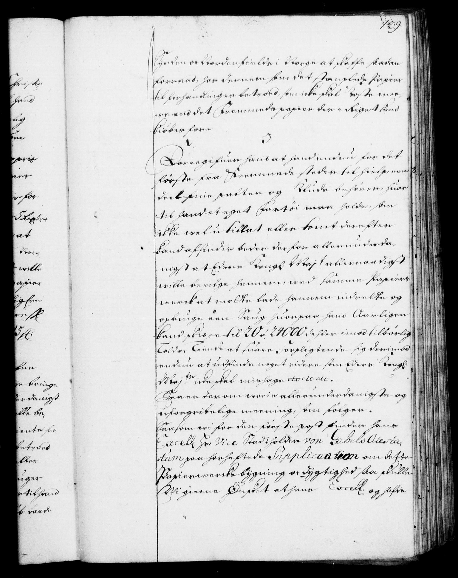 Rentekammeret, Kammerkanselliet, RA/EA-3111/G/Gf/Gfa/L0001: Resolusjonsprotokoll med register (merket RK 52.1), 1695-1706, s. 129
