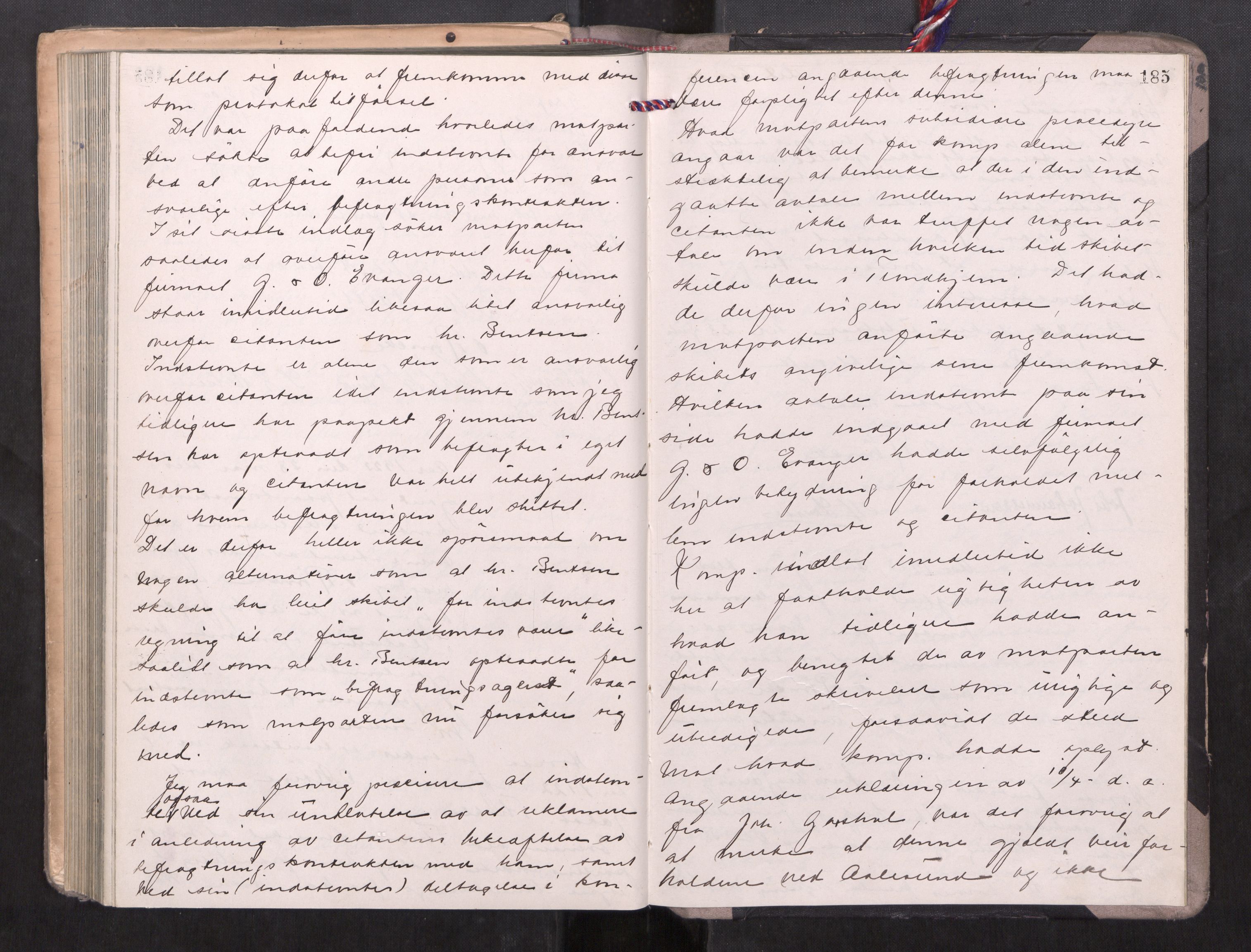 Nordre Sunnmøre sorenskriveri, AV/SAT-A-0006/1/1/1B/L0014: Ekstrarettsprotokoll 13, 1919-1923, s. 184b-185a