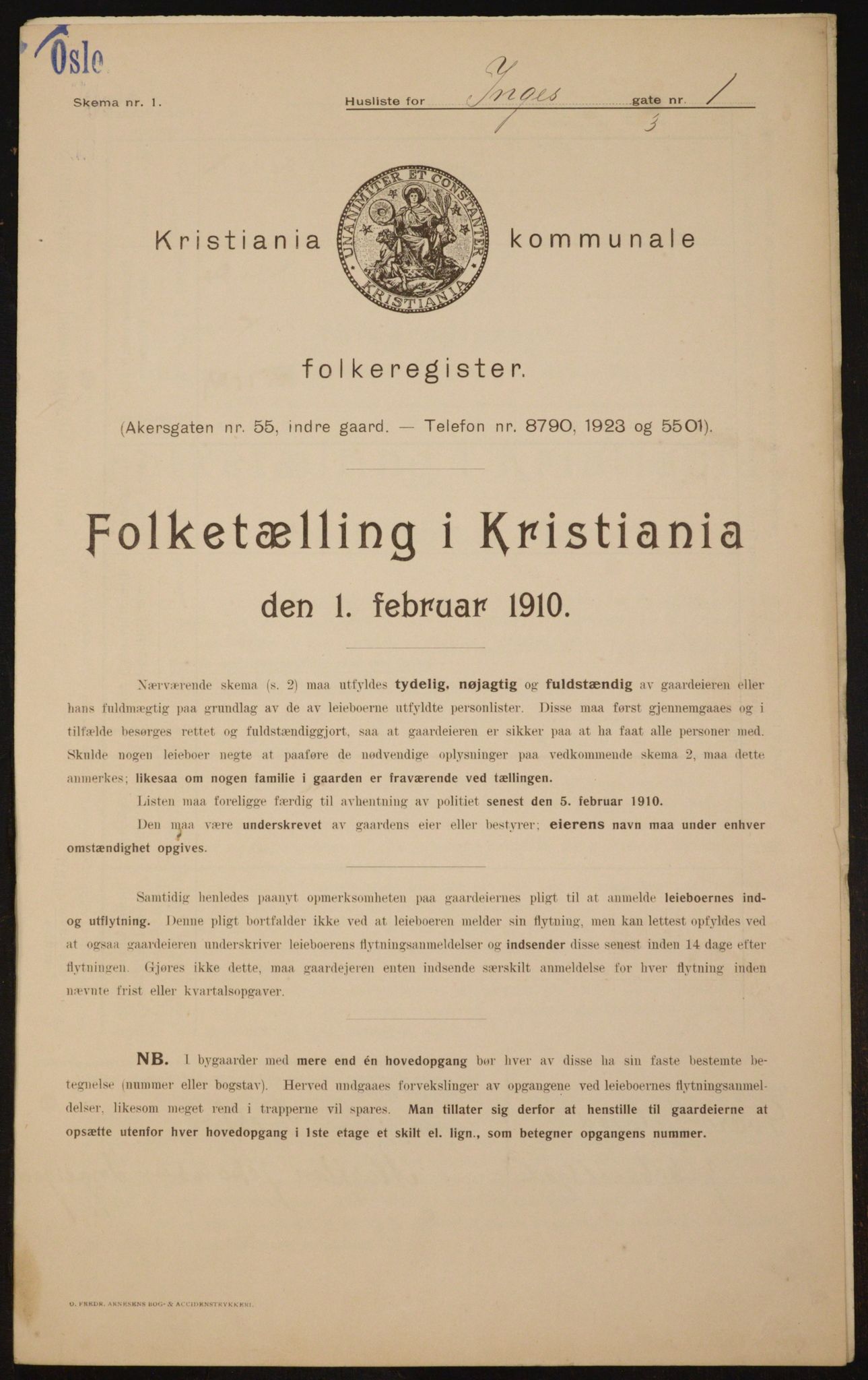 OBA, Kommunal folketelling 1.2.1910 for Kristiania, 1910, s. 42937