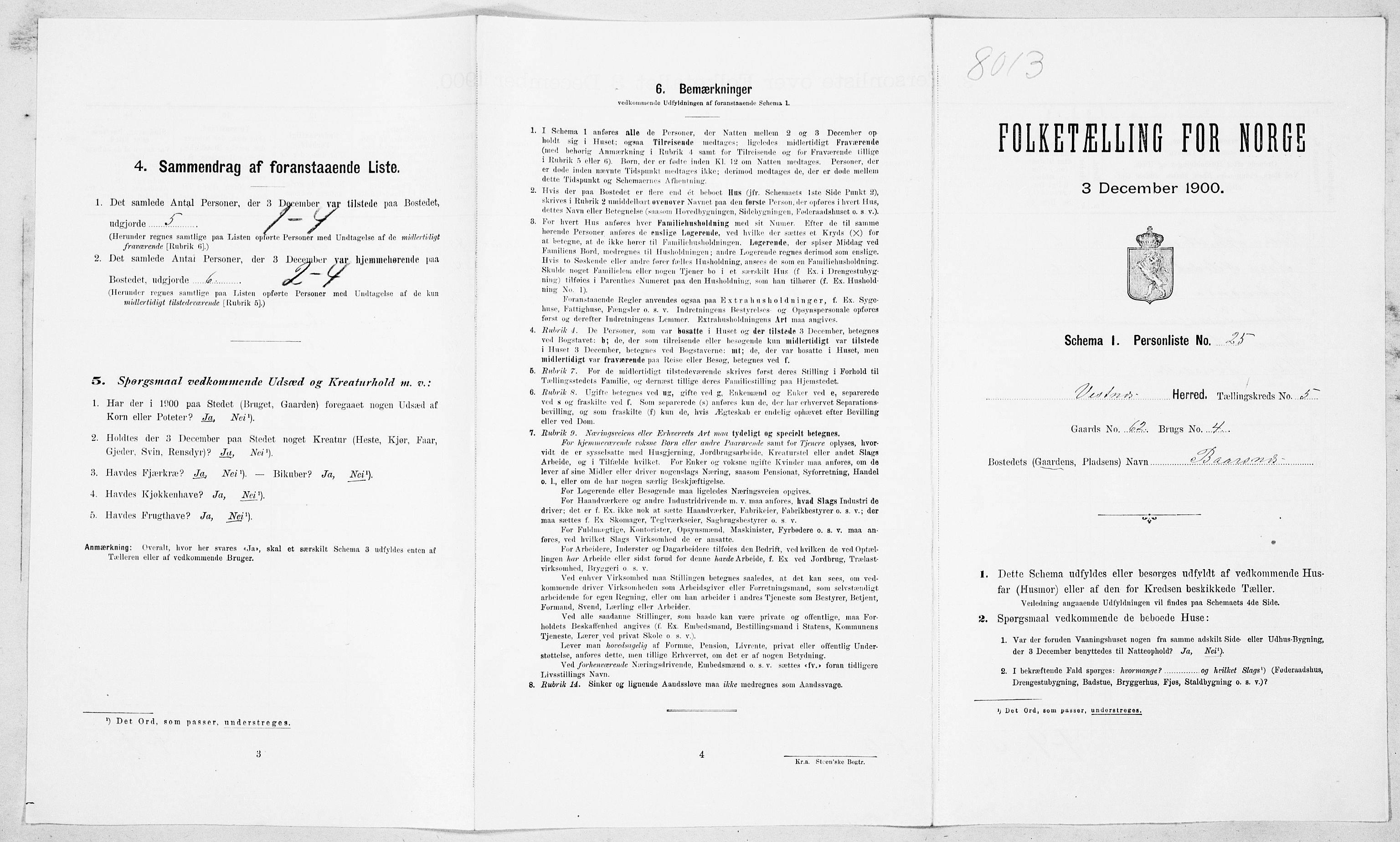 SAT, Folketelling 1900 for 1535 Vestnes herred, 1900, s. 553