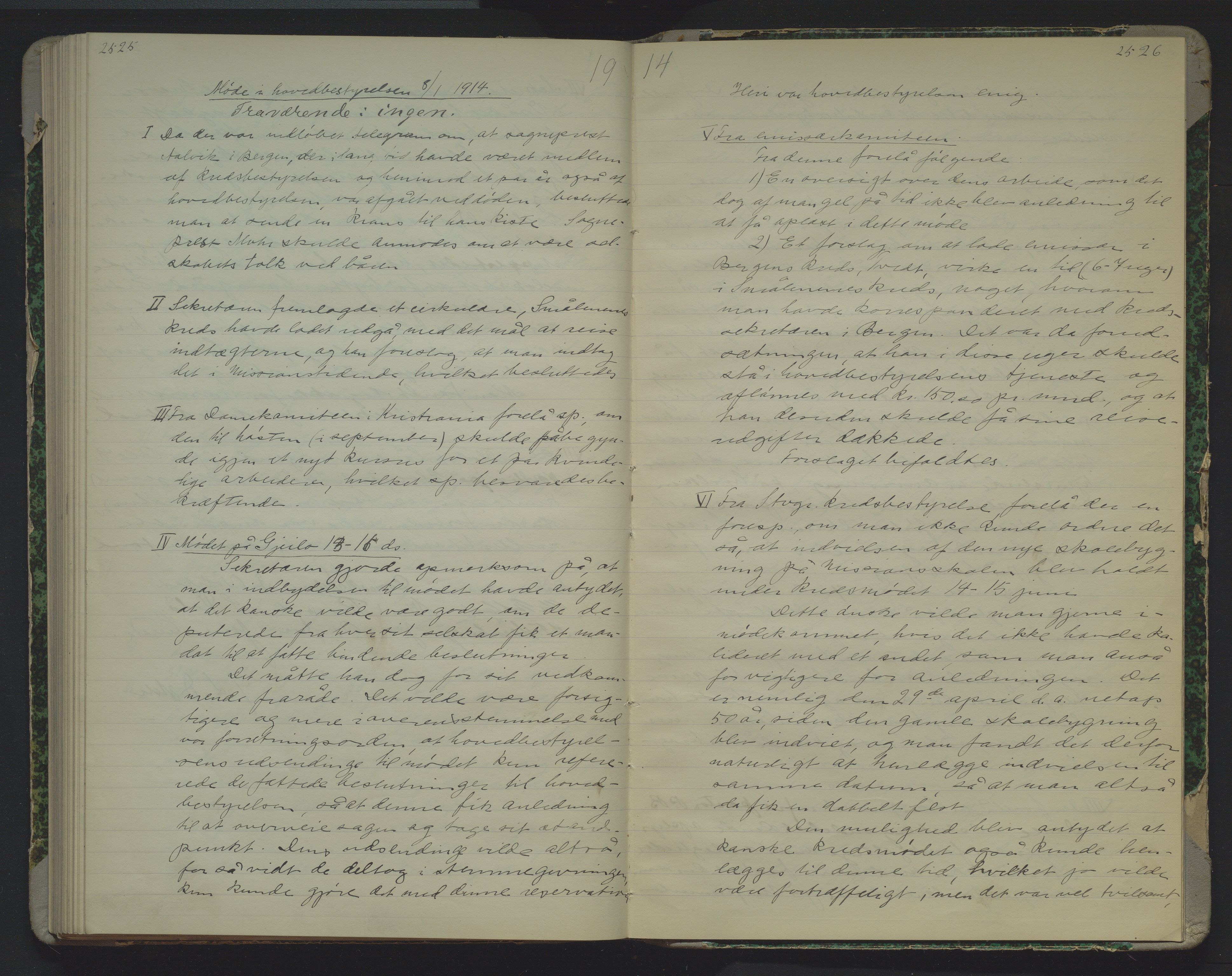 Det Norske Misjonsselskap - hovedadministrasjonen, VID/MA-A-1045/D/Da/Daa/L0020: Styreprotokoll nr. XIV, 5. februar 1912 - 26. januar 1914, 1912-1914, s. 2525-2526