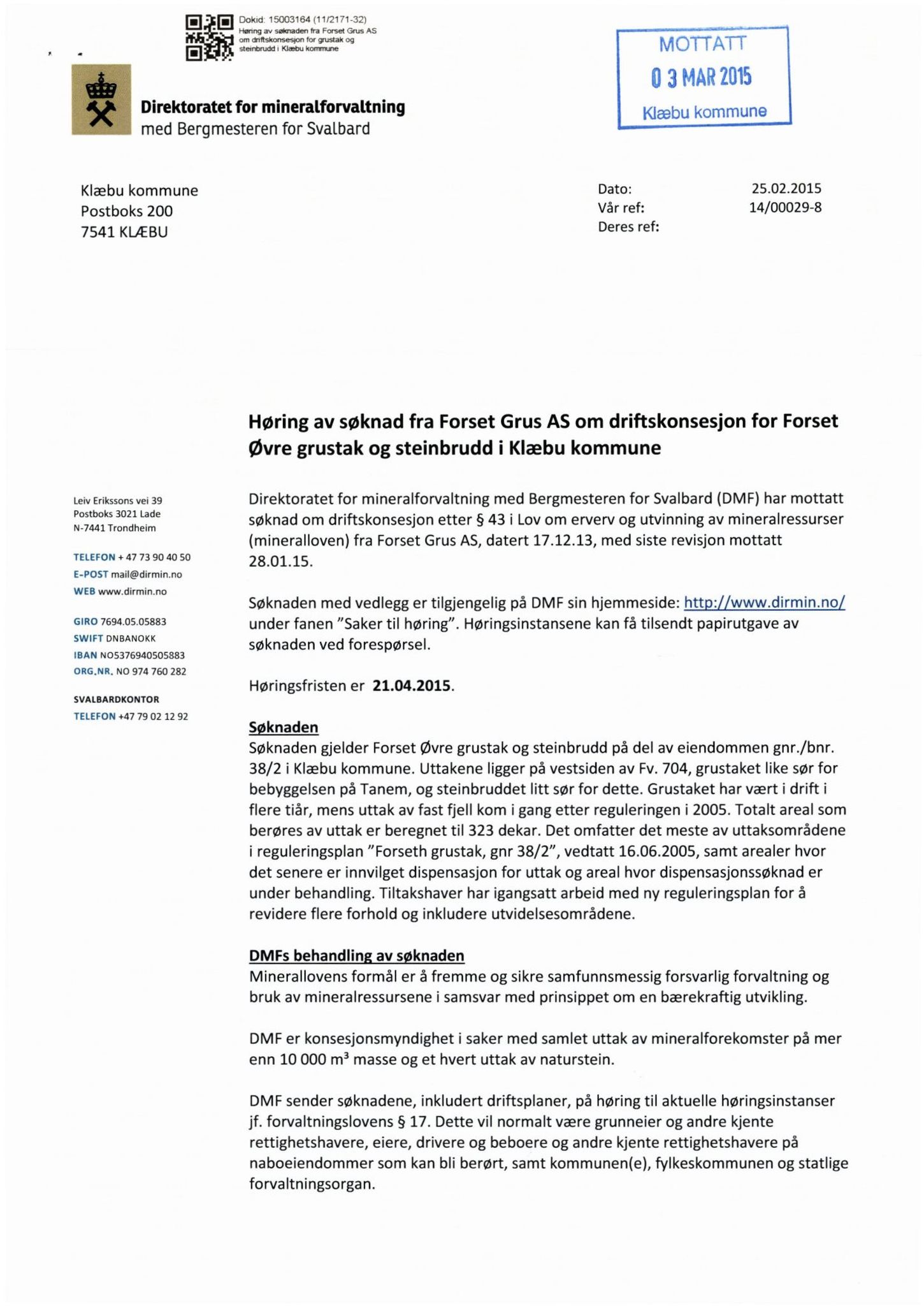 Klæbu Kommune, TRKO/KK/02-FS/L008: Formannsskapet - Møtedokumenter, 2015, s. 1367