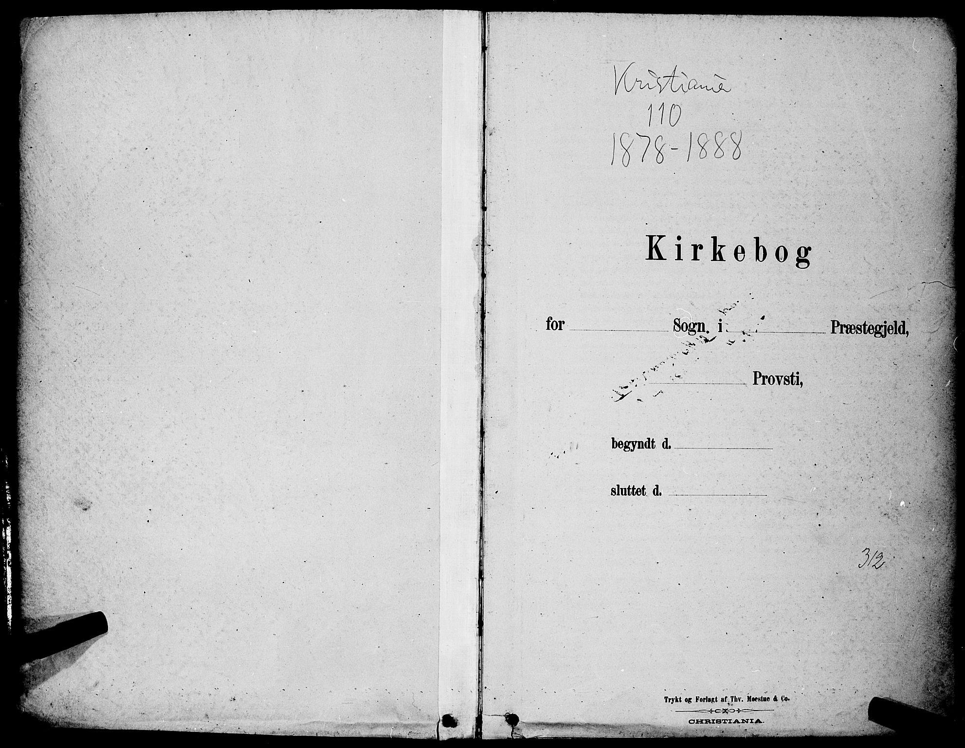 Trefoldighet prestekontor Kirkebøker, AV/SAO-A-10882/H/Ha/L0003: Lysningsprotokoll nr. 3, 1878-1888