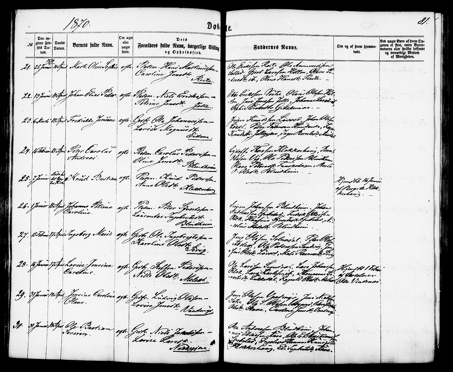 Ministerialprotokoller, klokkerbøker og fødselsregistre - Møre og Romsdal, AV/SAT-A-1454/522/L0314: Ministerialbok nr. 522A09, 1863-1877, s. 81