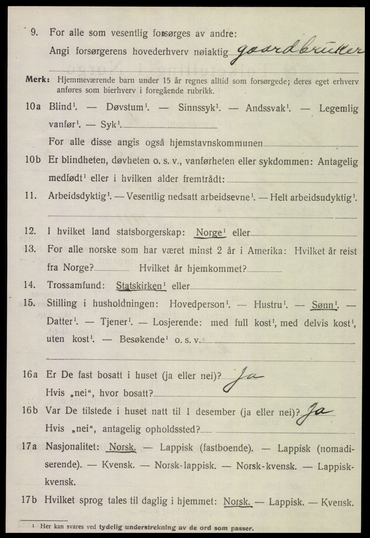 SAT, Folketelling 1920 for 1736 Snåsa herred, 1920, s. 2593