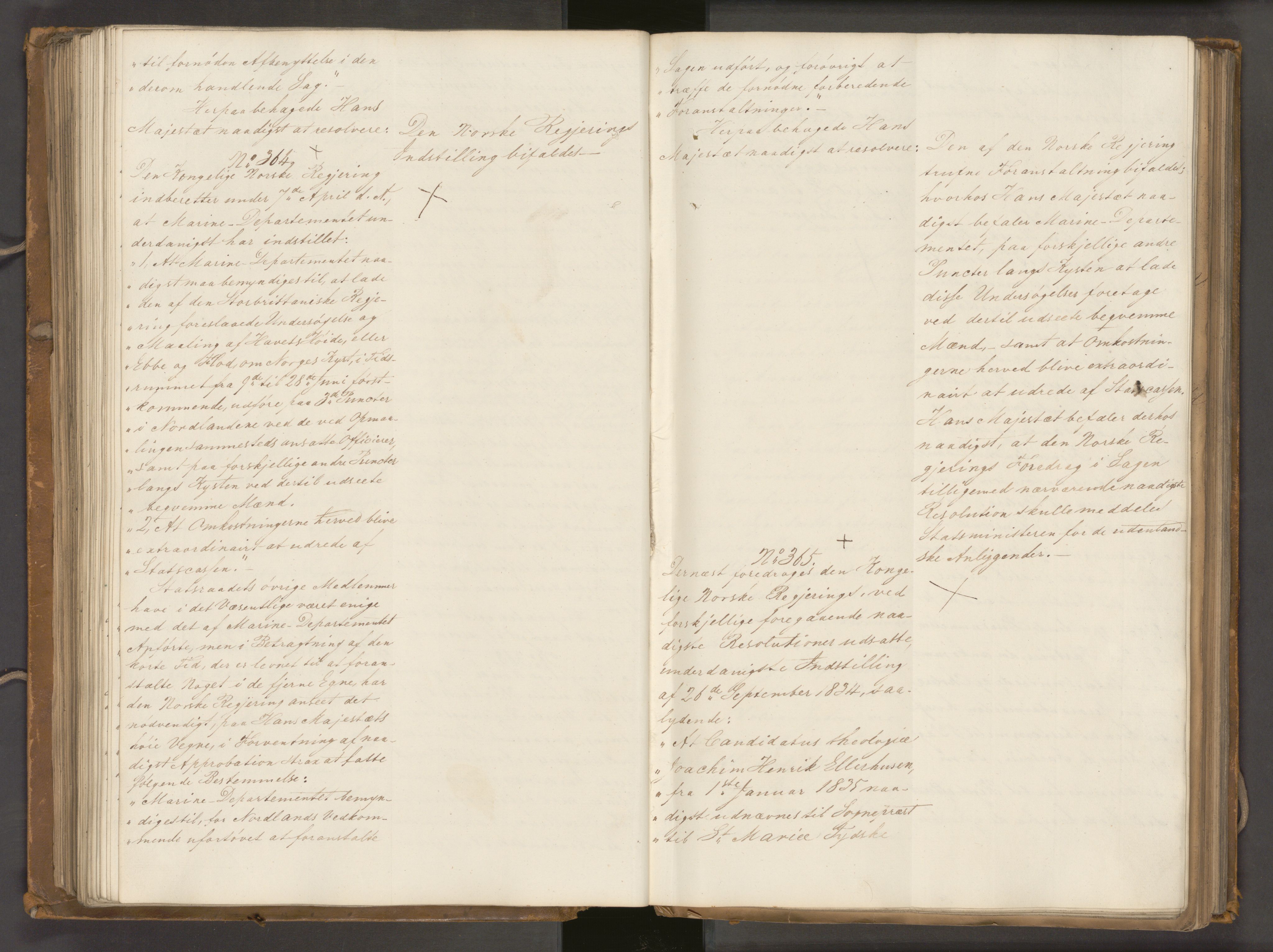 Statsrådssekretariatet, AV/RA-S-1001/A/Ab/L0040: Kgl. res. nr. 1-568, 1. halvår, 1835