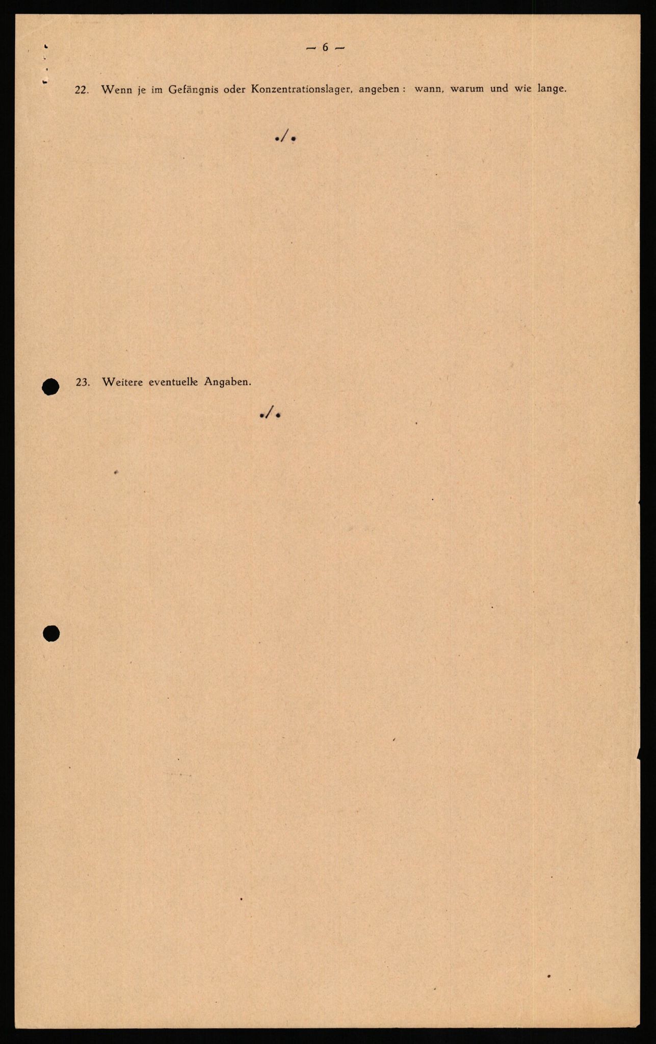 Forsvaret, Forsvarets overkommando II, AV/RA-RAFA-3915/D/Db/L0027: CI Questionaires. Tyske okkupasjonsstyrker i Norge. Tyskere., 1945-1946, s. 308