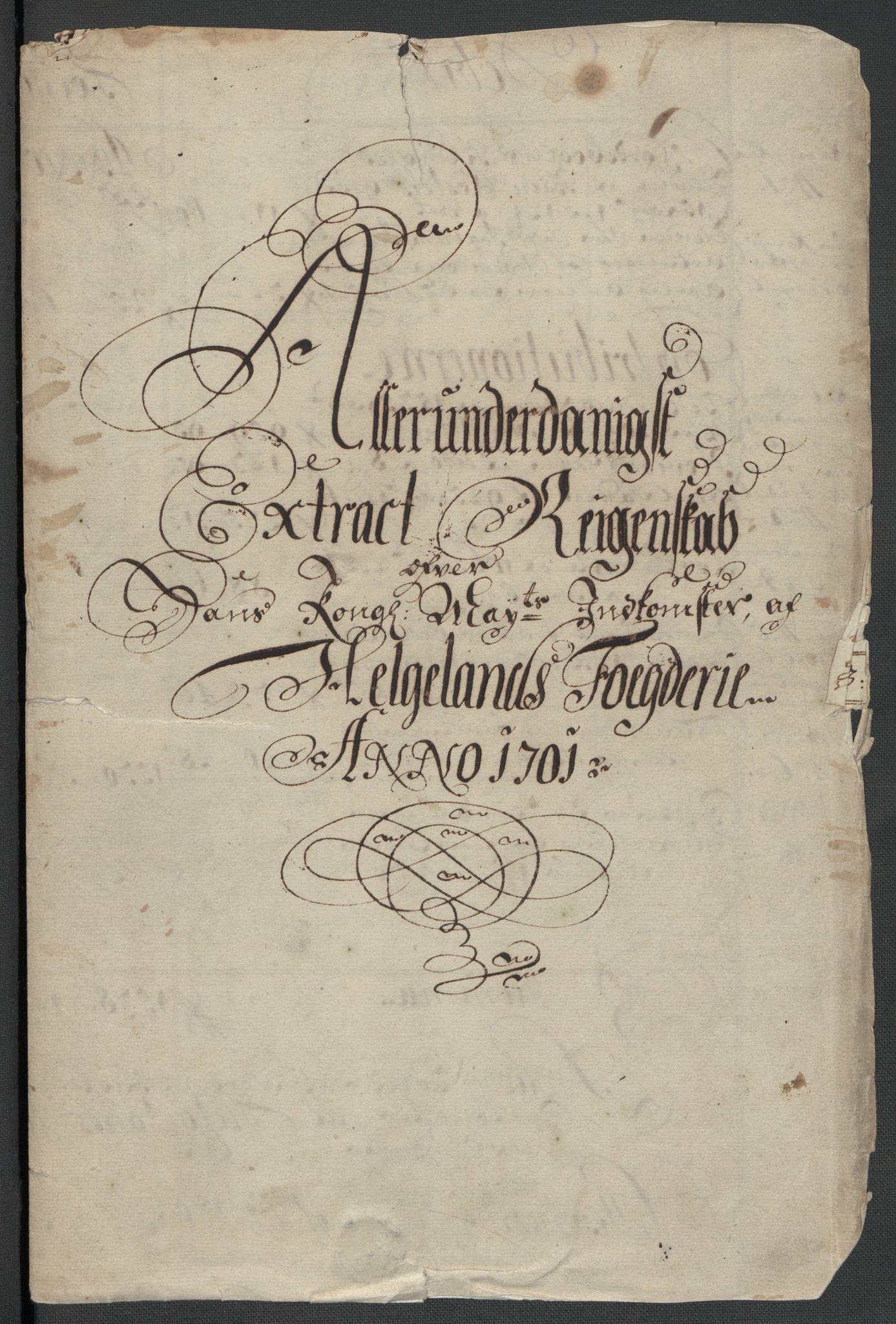 Rentekammeret inntil 1814, Reviderte regnskaper, Fogderegnskap, RA/EA-4092/R65/L4507: Fogderegnskap Helgeland, 1699-1701, s. 283
