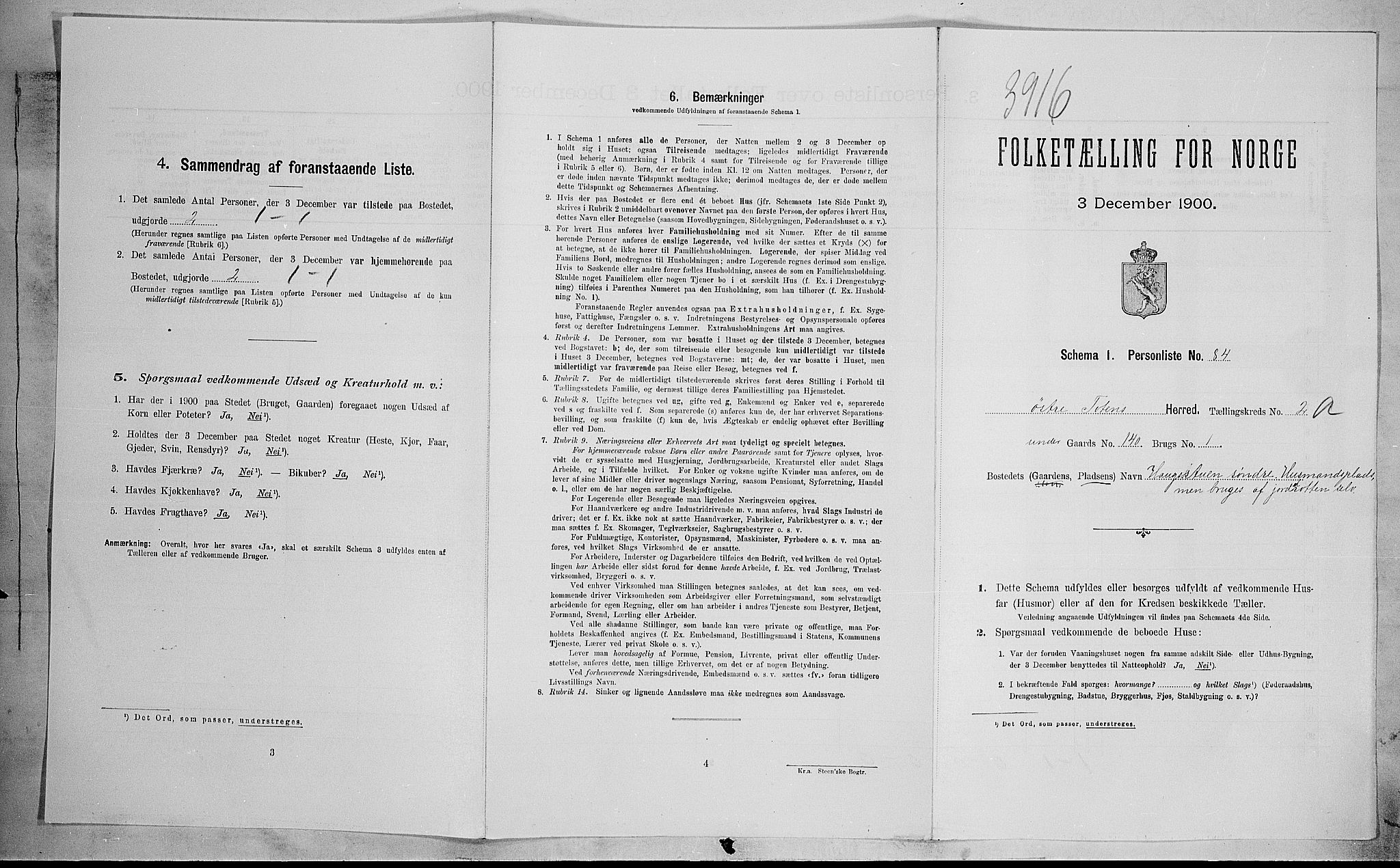 SAH, Folketelling 1900 for 0528 Østre Toten herred, 1900, s. 508