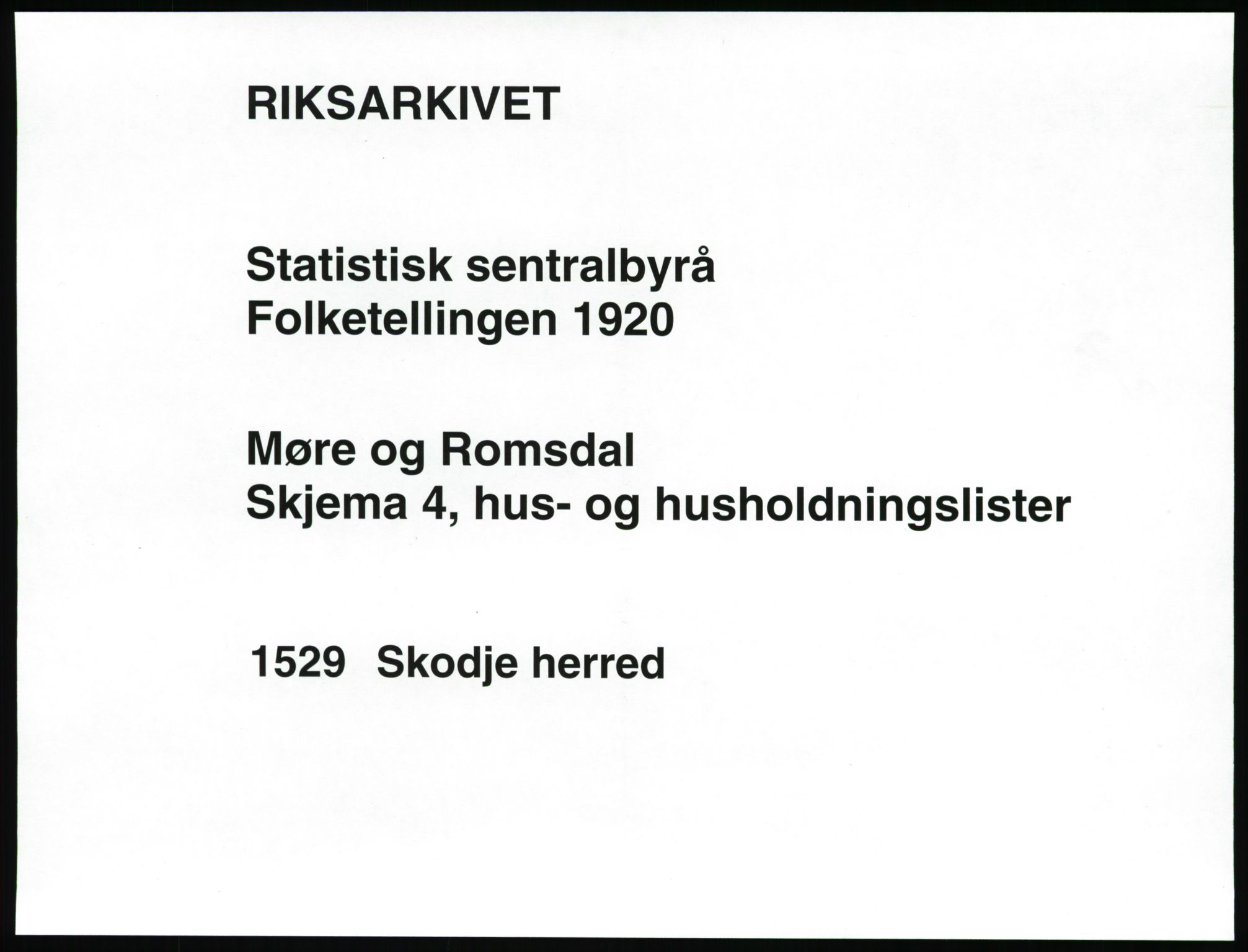 SAT, Folketelling 1920 for 1529 Skodje herred, 1920, s. 39