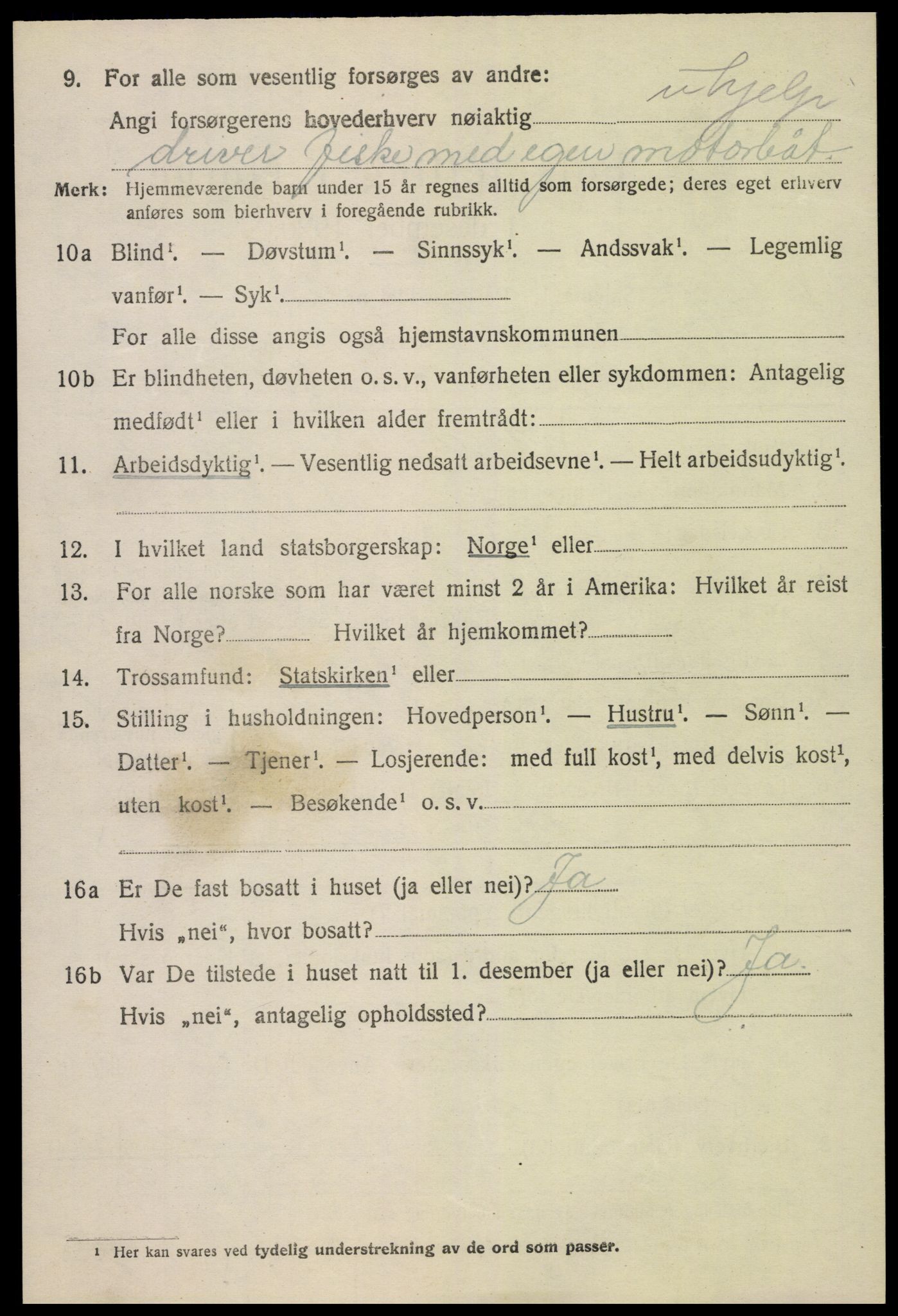 SAK, Folketelling 1920 for 0921 Tromøy herred, 1920, s. 5870