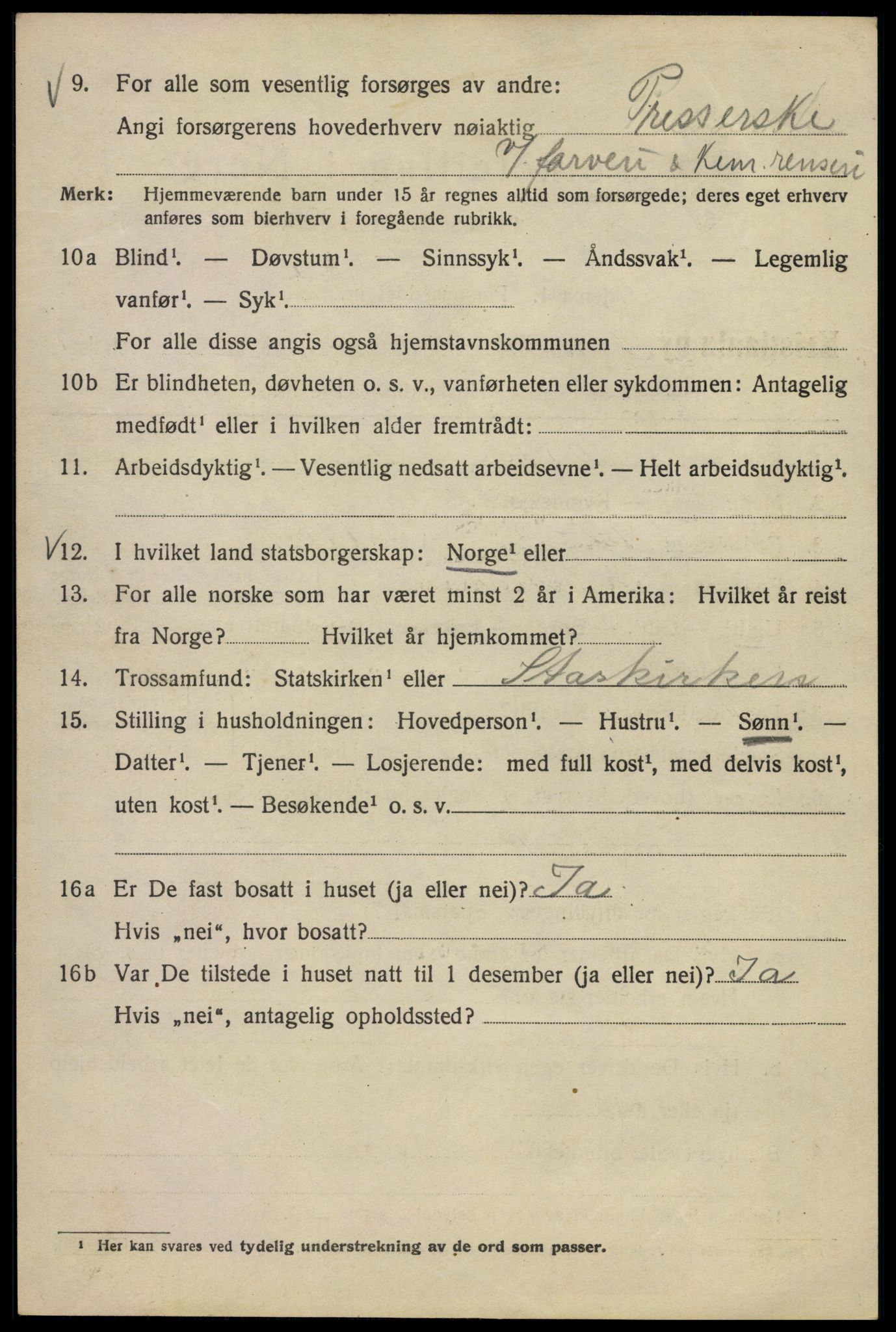 SAO, Folketelling 1920 for 0301 Kristiania kjøpstad, 1920, s. 657988