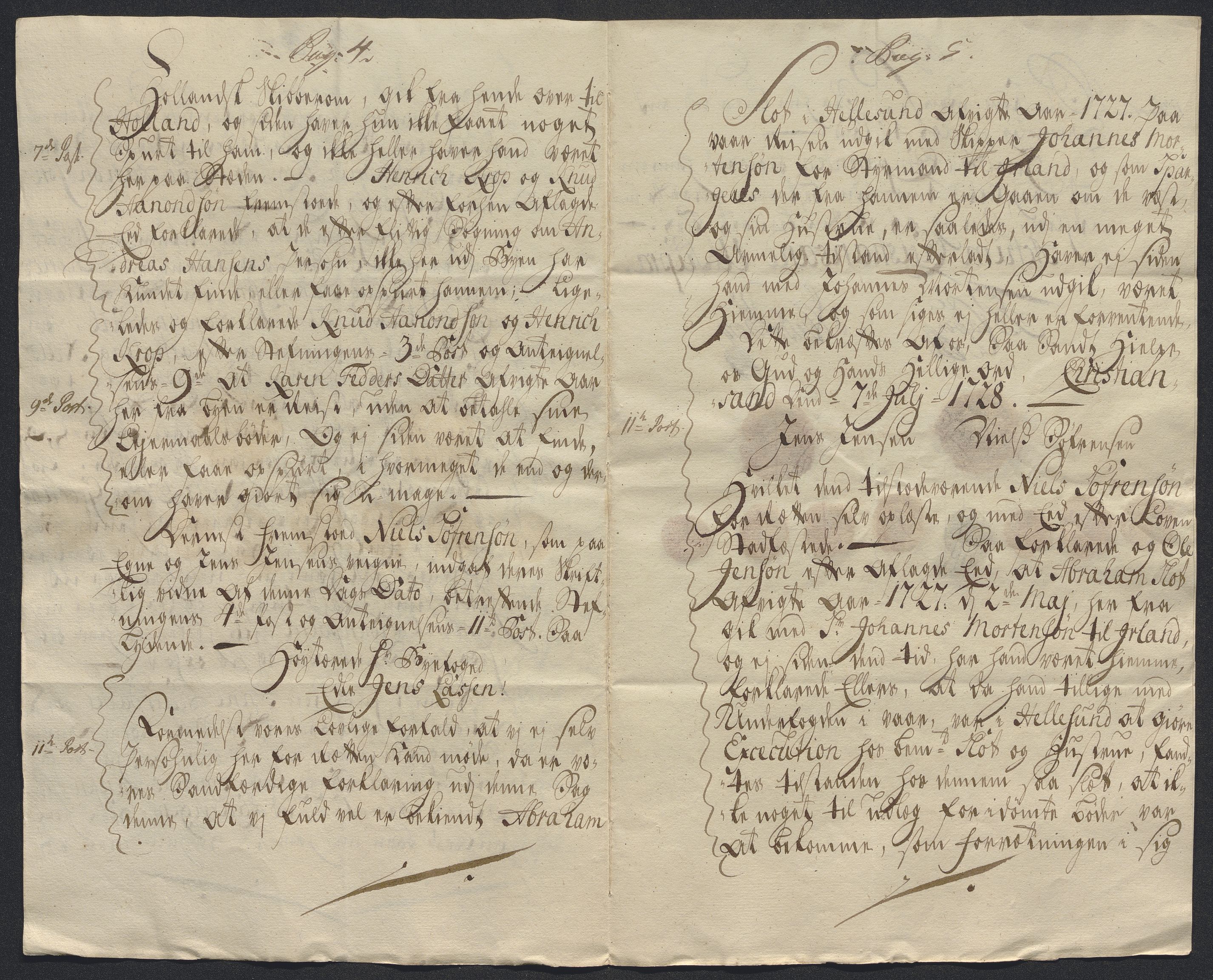 Rentekammeret inntil 1814, Reviderte regnskaper, Byregnskaper, AV/RA-EA-4066/R/Rm/L0286: [M19] Sikt og sakefall, 1719-1727, s. 685