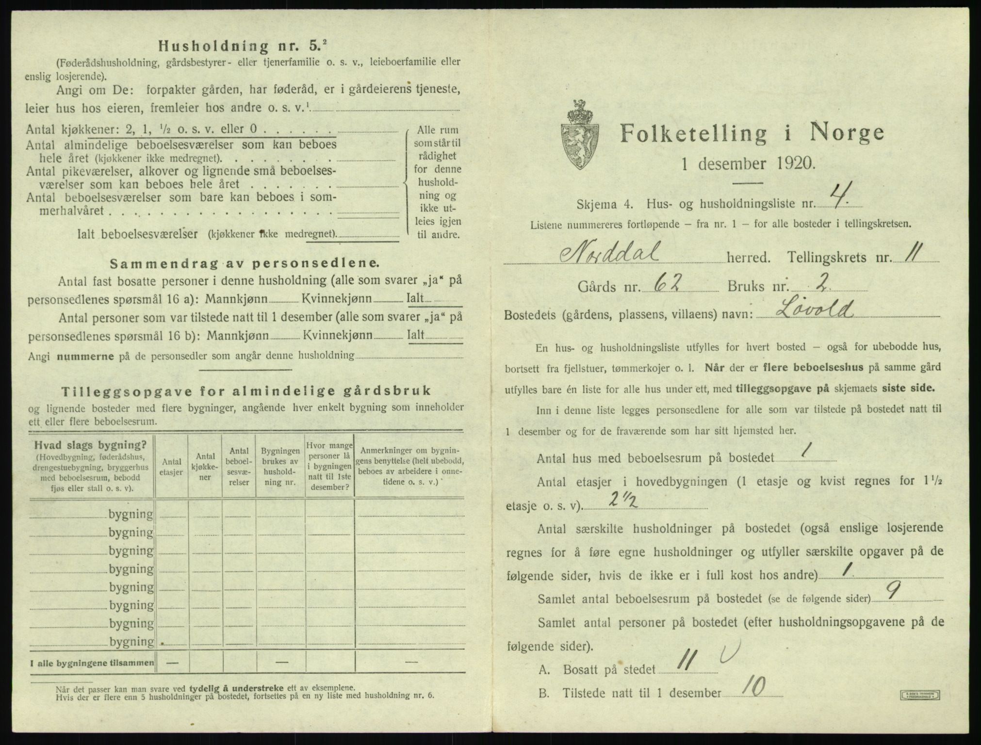 SAT, Folketelling 1920 for 1524 Norddal herred, 1920, s. 861