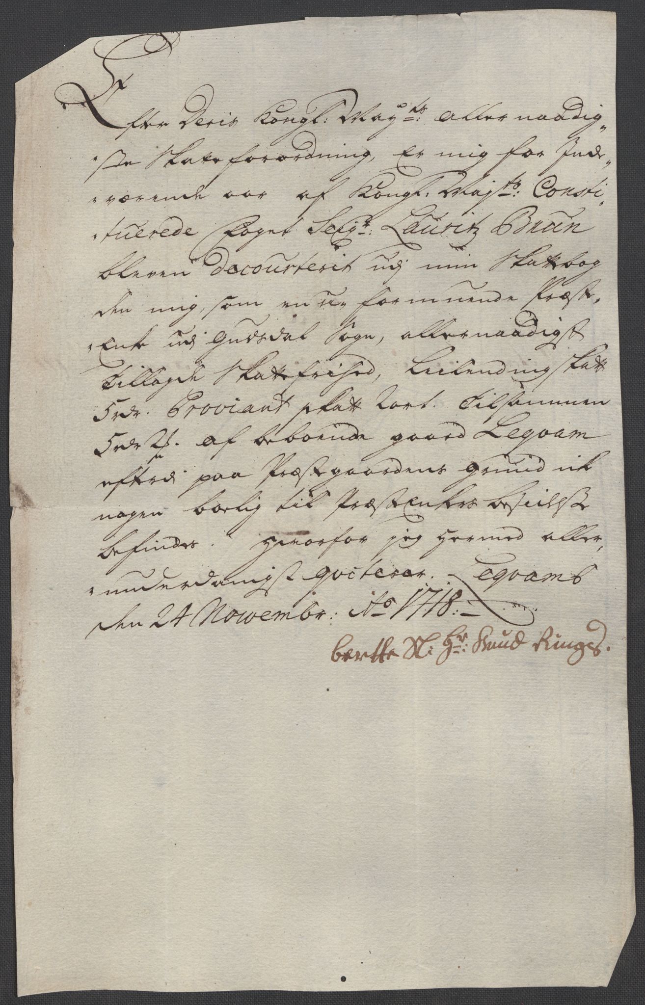 Rentekammeret inntil 1814, Reviderte regnskaper, Fogderegnskap, RA/EA-4092/R17/L1188: Fogderegnskap Gudbrandsdal, 1718, s. 161