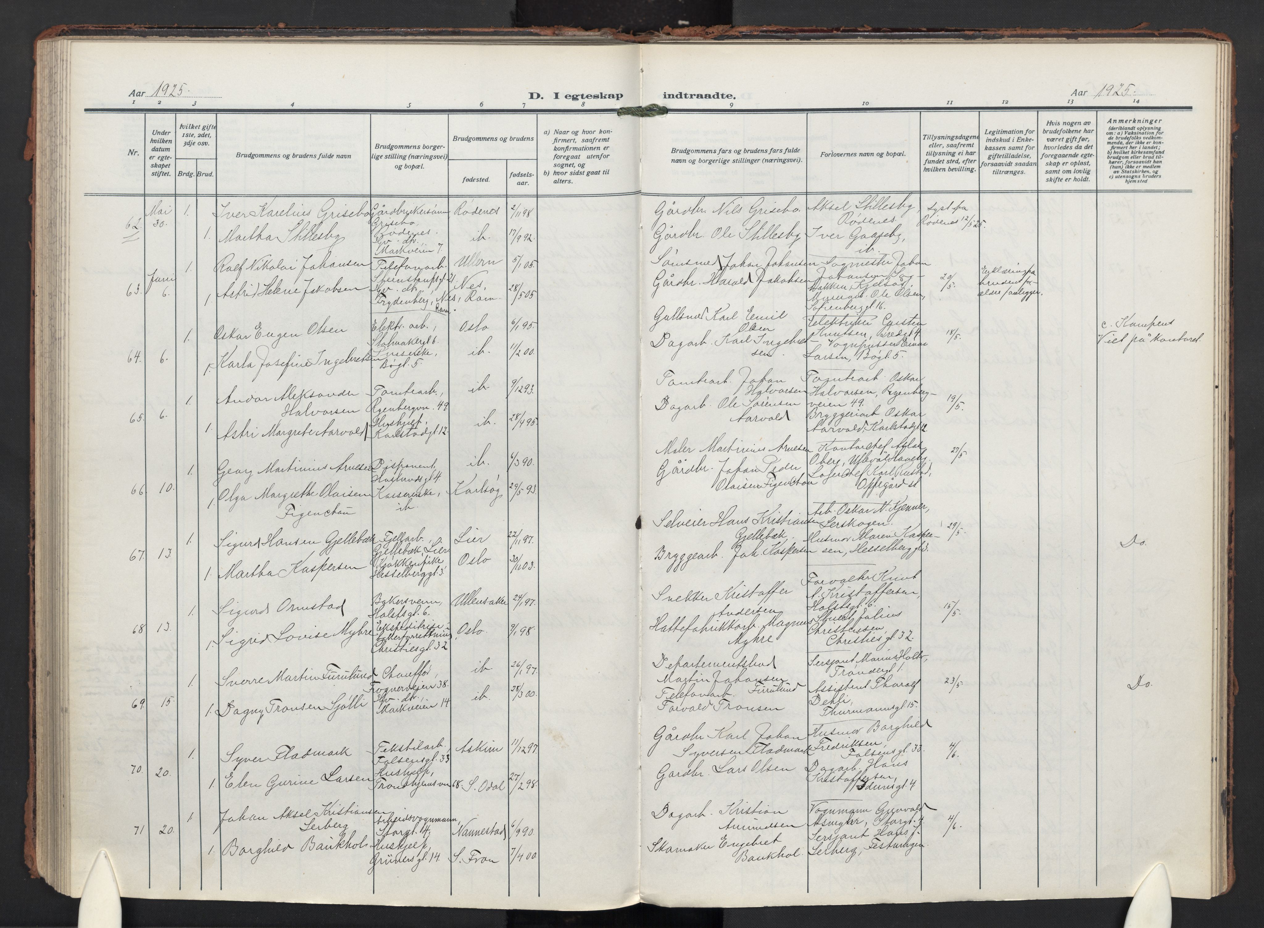 Paulus prestekontor Kirkebøker, AV/SAO-A-10871/F/Fa/L0024: Ministerialbok nr. 24, 1917-1929