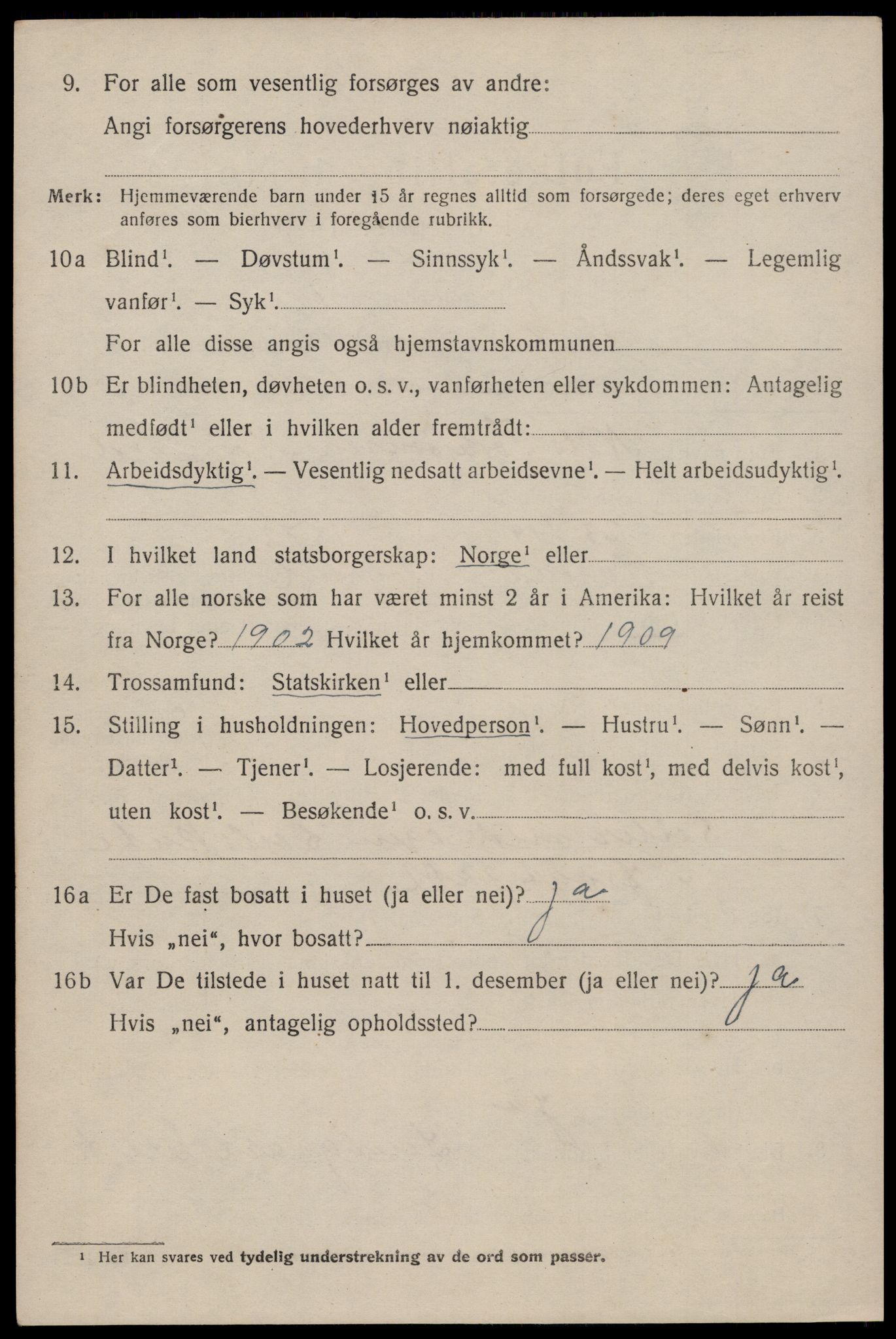 SAST, Folketelling 1920 for 1155 Vats herred, 1920, s. 510