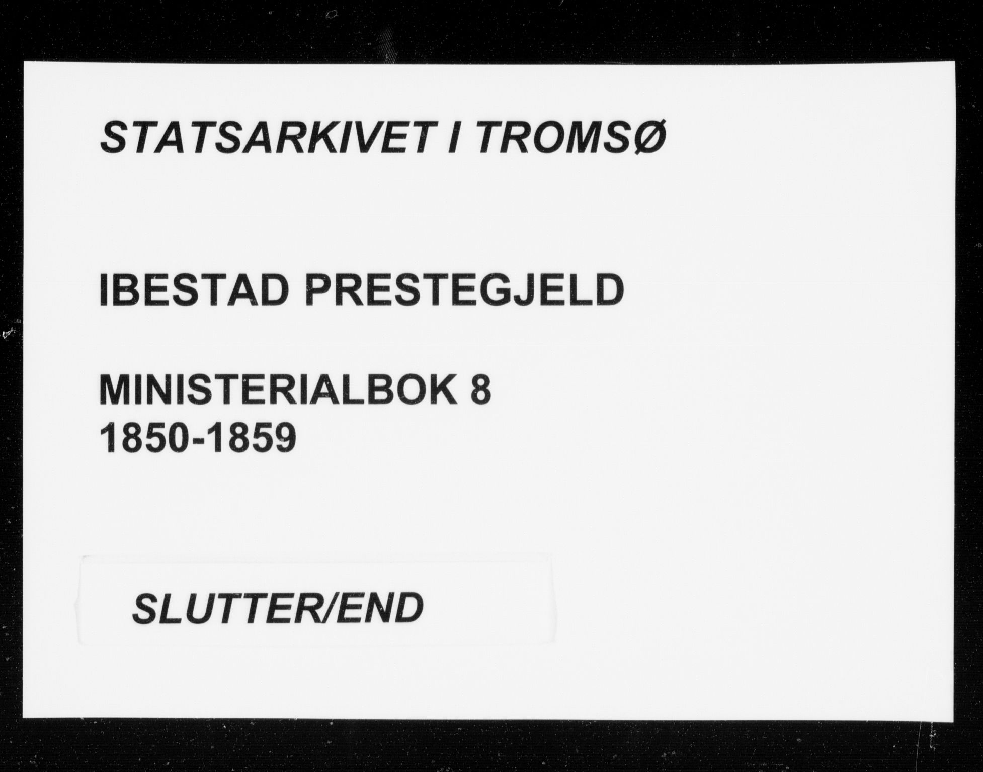 Ibestad sokneprestembete, AV/SATØ-S-0077/H/Ha/Haa/L0008kirke: Ministerialbok nr. 8, 1850-1859