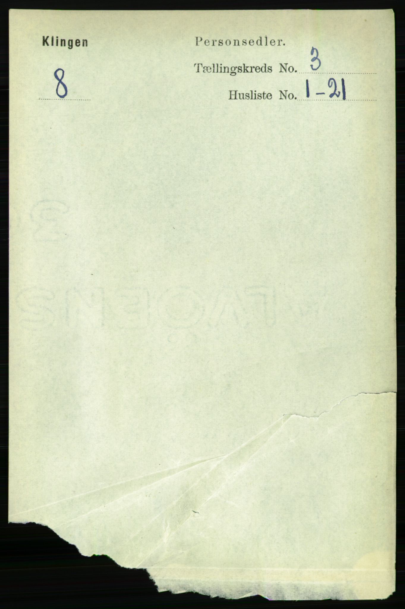 RA, Folketelling 1891 for 1746 Klinga herred, 1891, s. 707