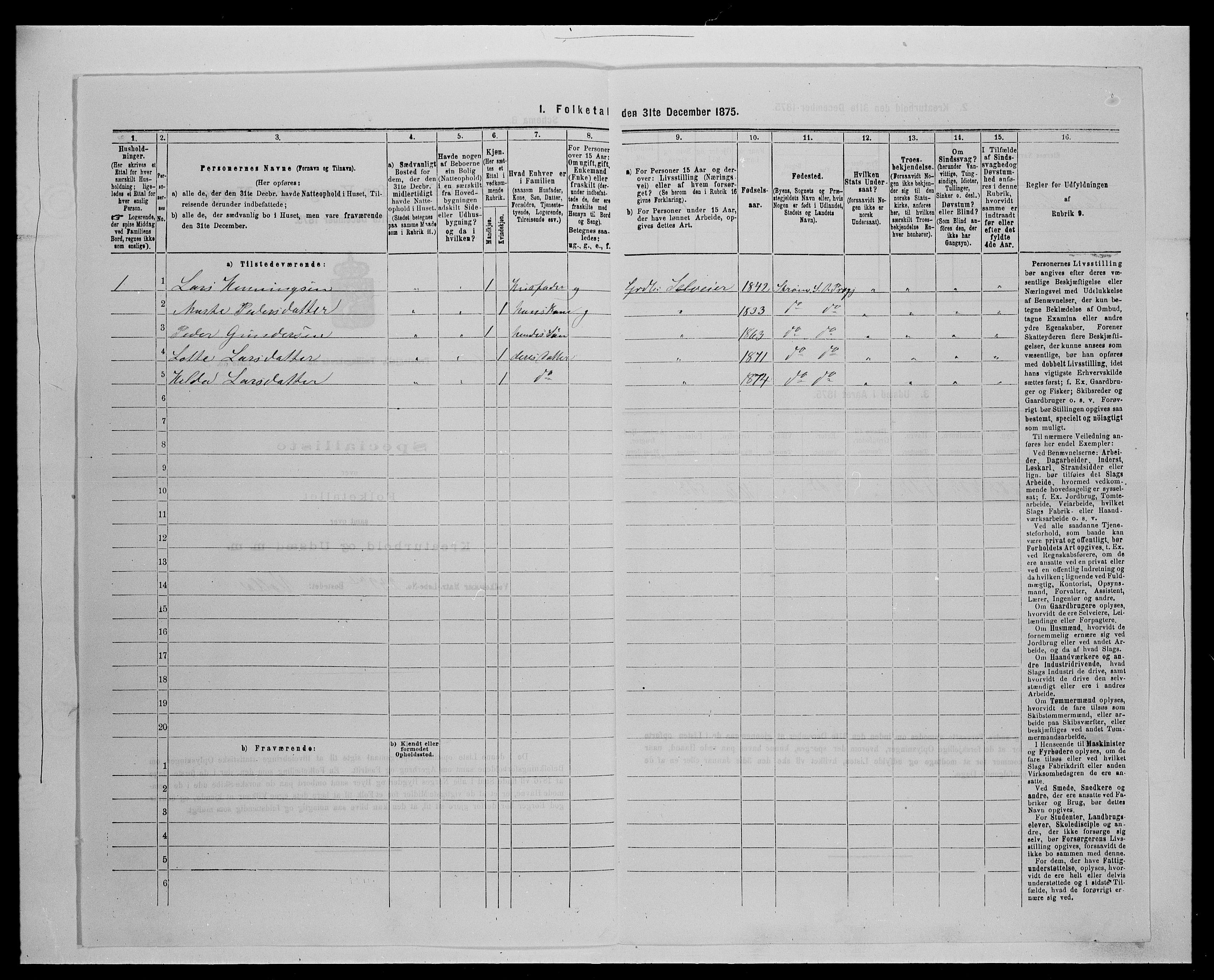 SAH, Folketelling 1875 for 0419P Sør-Odal prestegjeld, 1875, s. 387