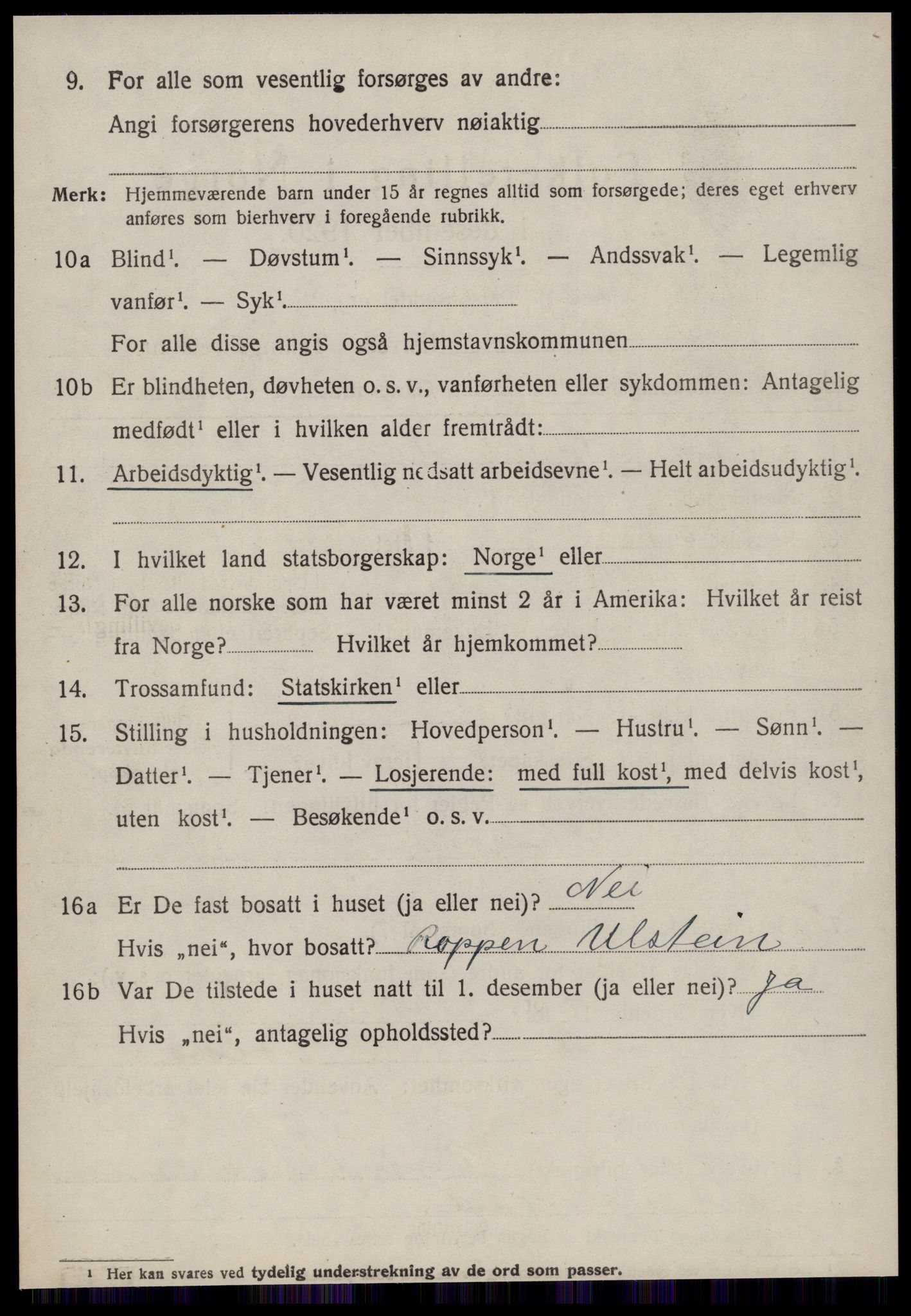 SAT, Folketelling 1920 for 1519 Volda herred, 1920, s. 8353